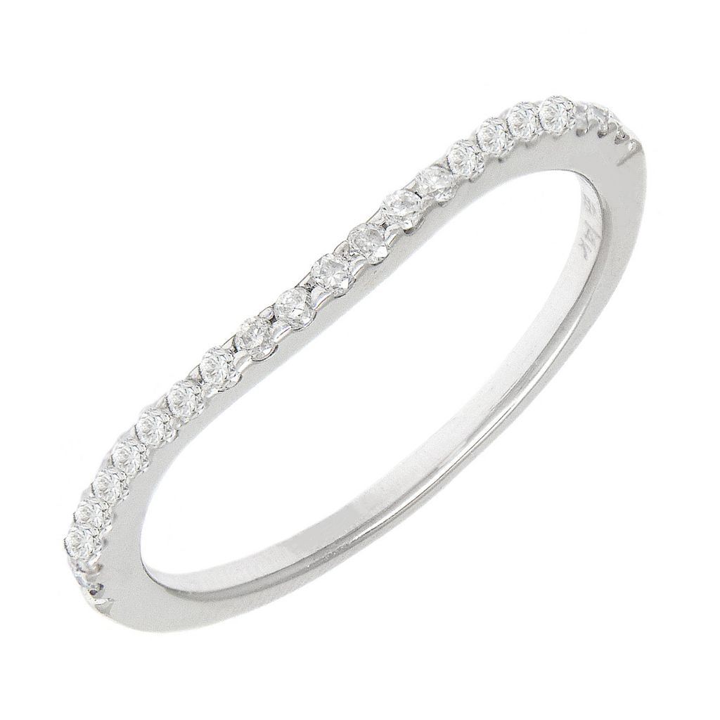 .17ct Diamond Curved Wedding Ring