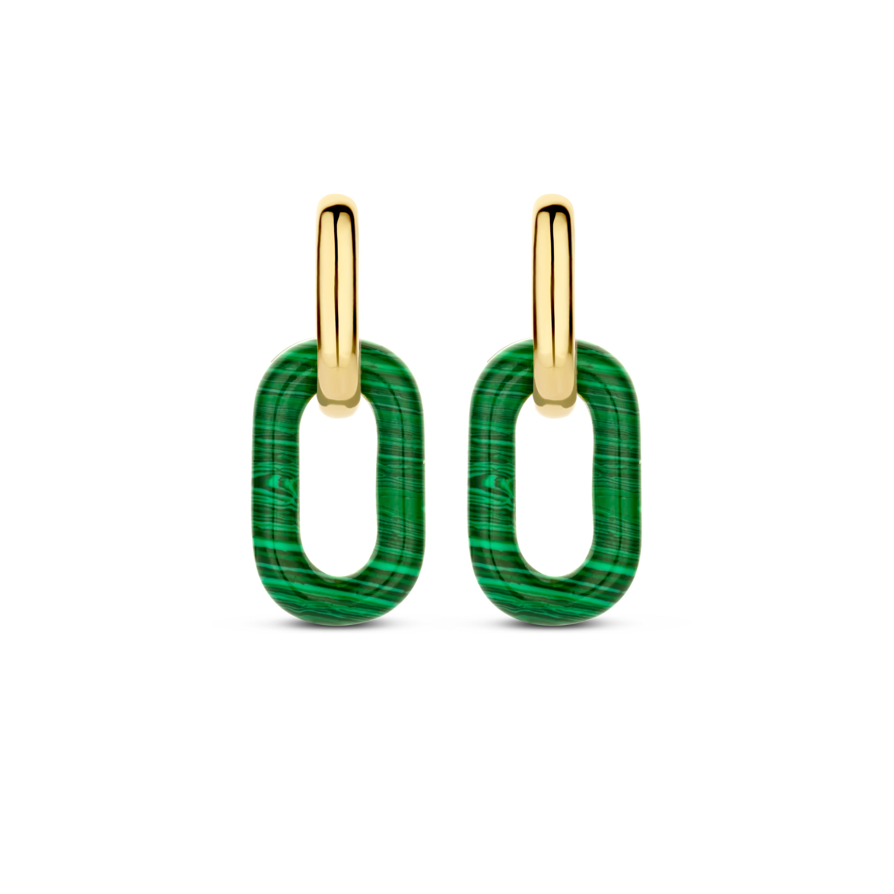 Green Malachite Small Earrings