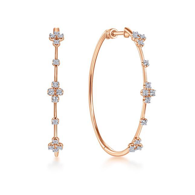 My Favorite Rose Gold Hoop Earrings 40mm