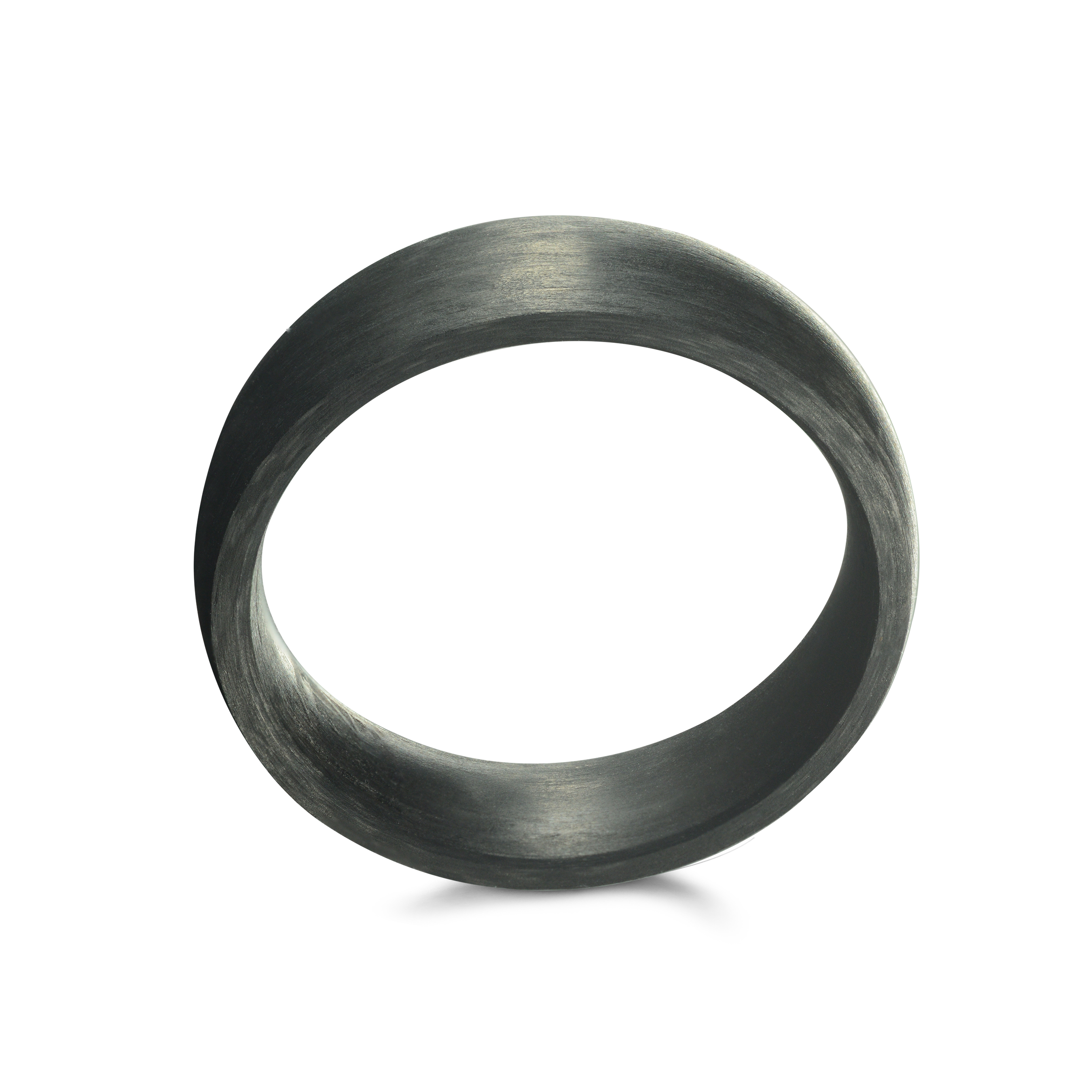 Pure Black Carbon Fibre Classic 6mm Ring