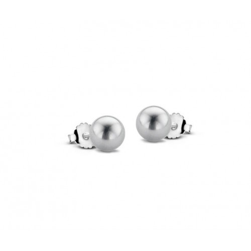 Grey Pearl Stud Earrings