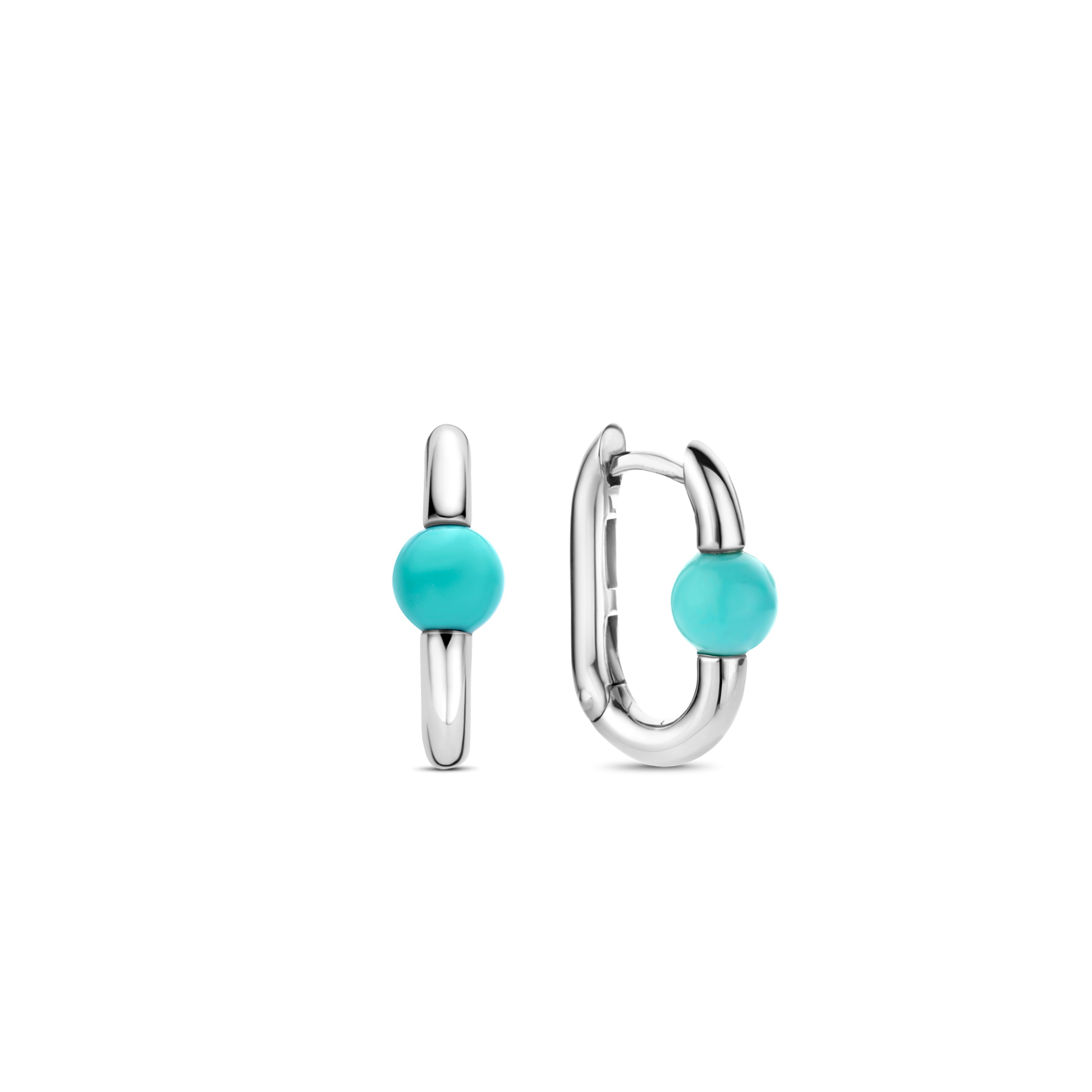 Bead Hardware Turquoise Earrings