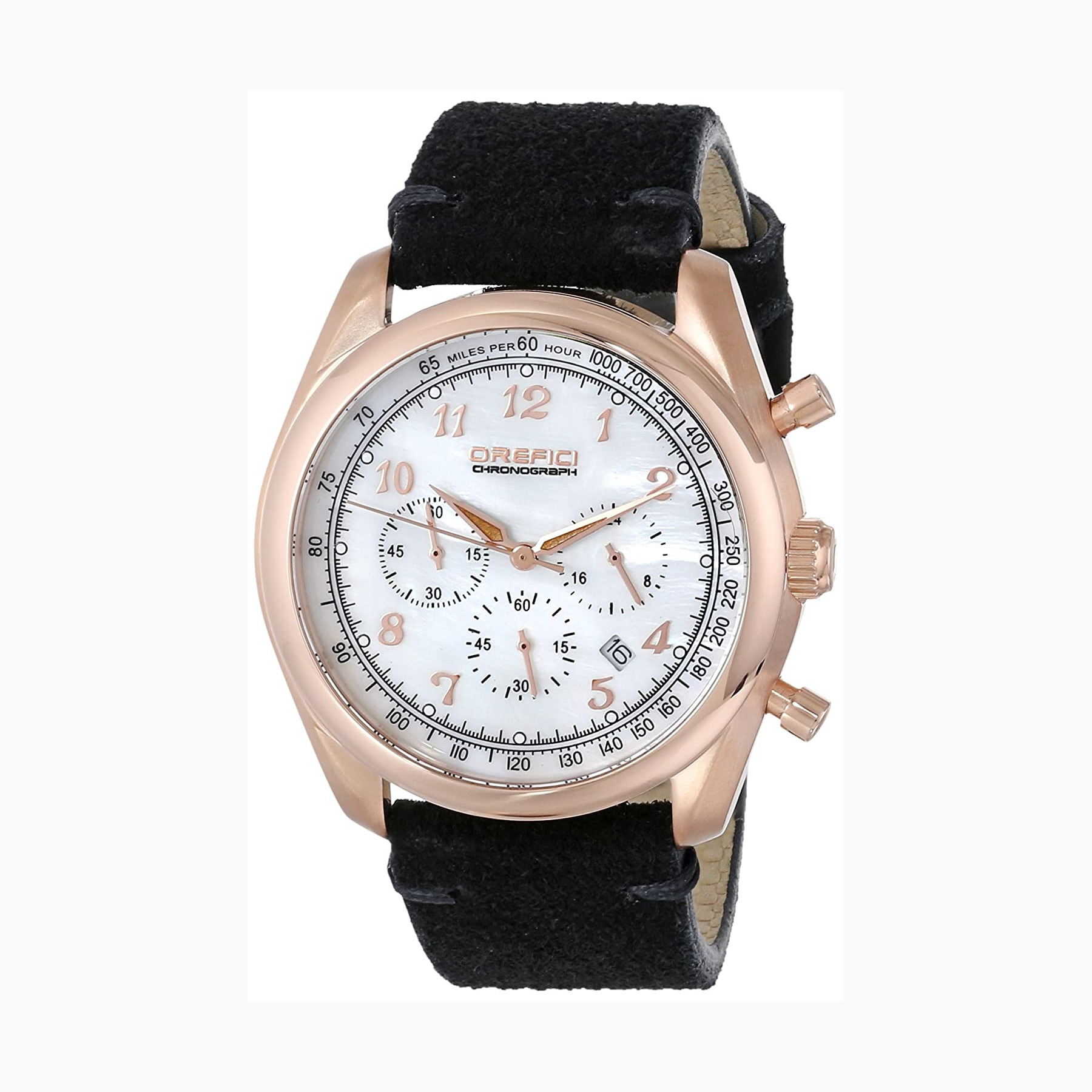 Orefici 42MM Rose PVD Watch