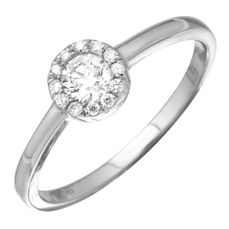 .28ct Round Cut Diamond Ring 14KW