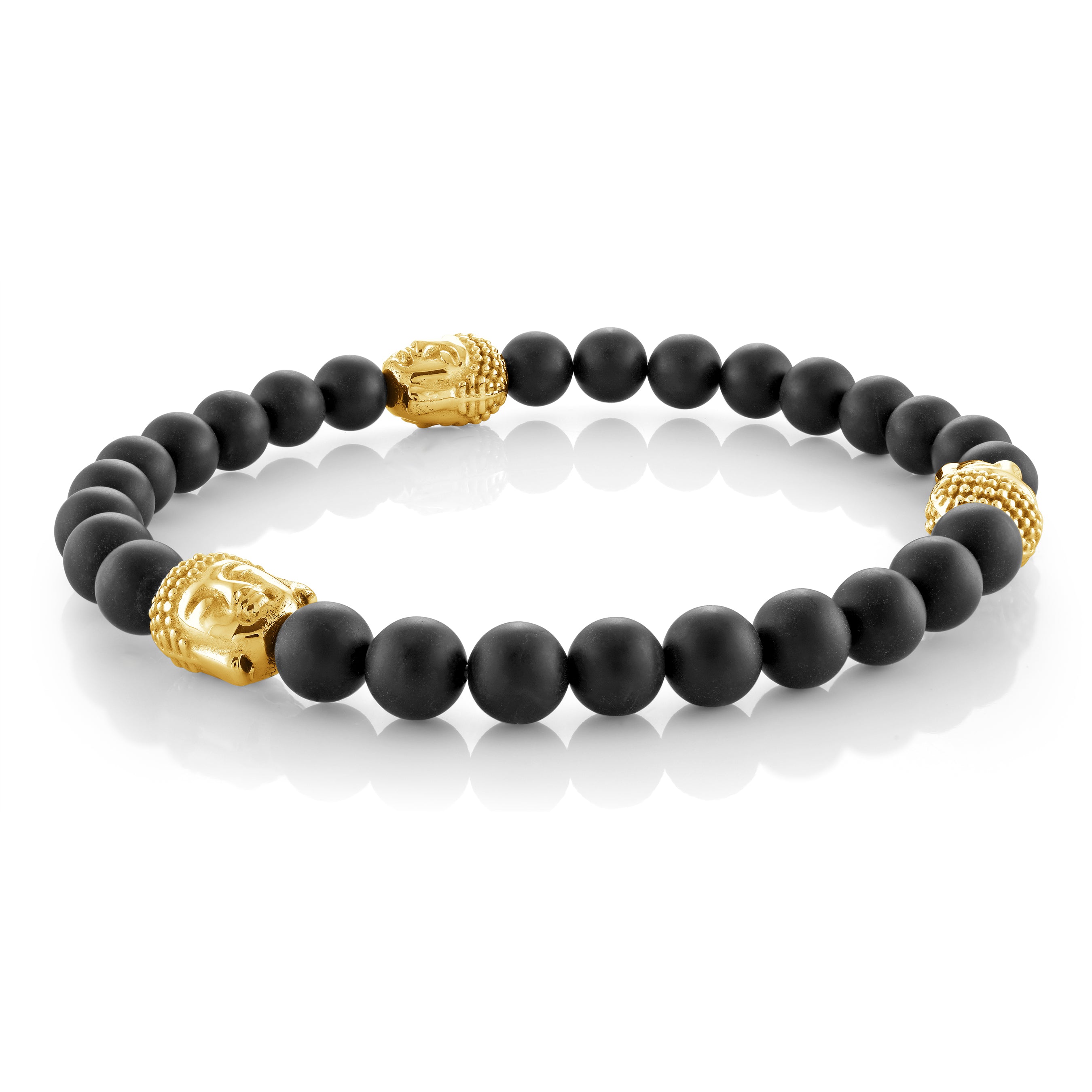 Onyx Buddha Bracelet