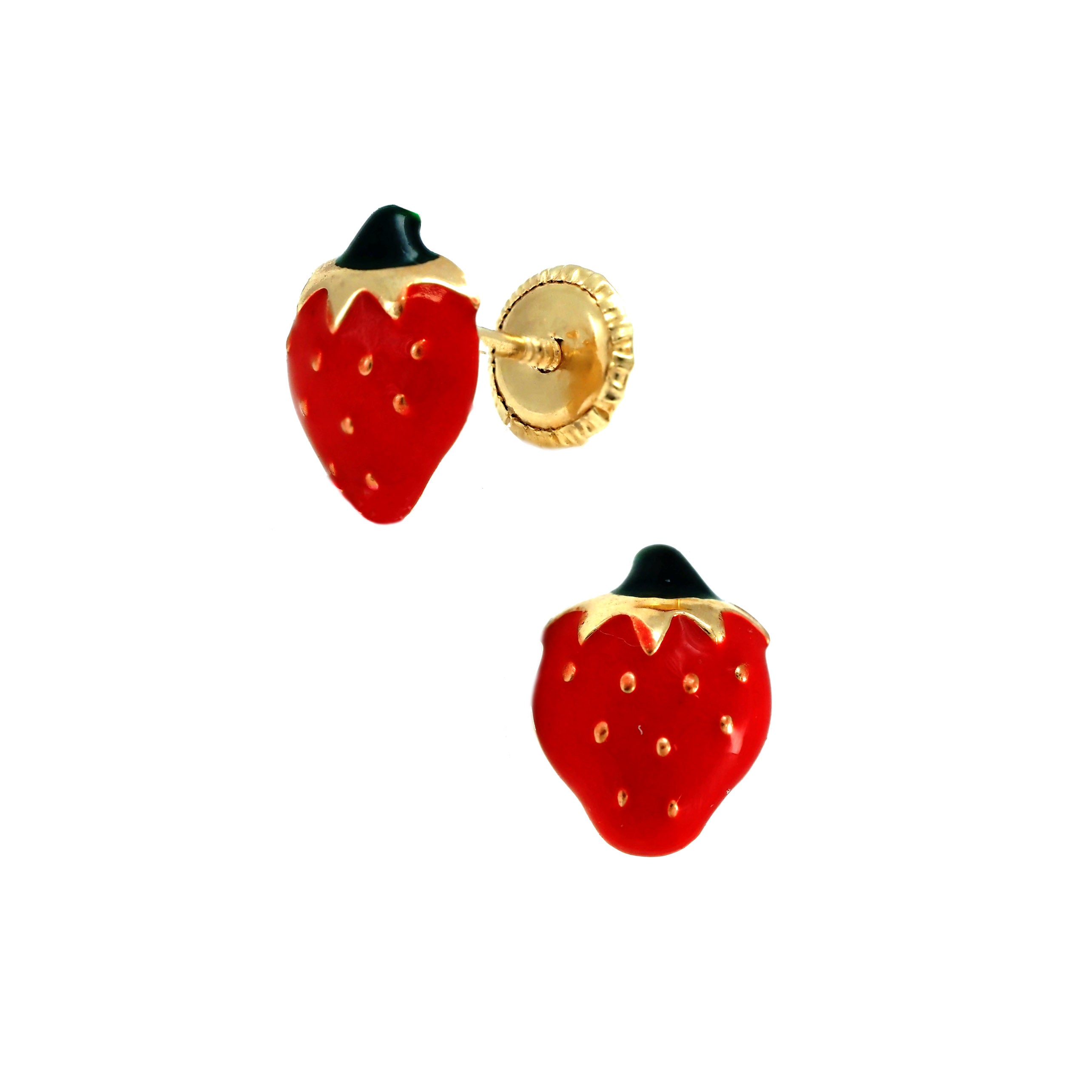 Red Strawberry Earrings