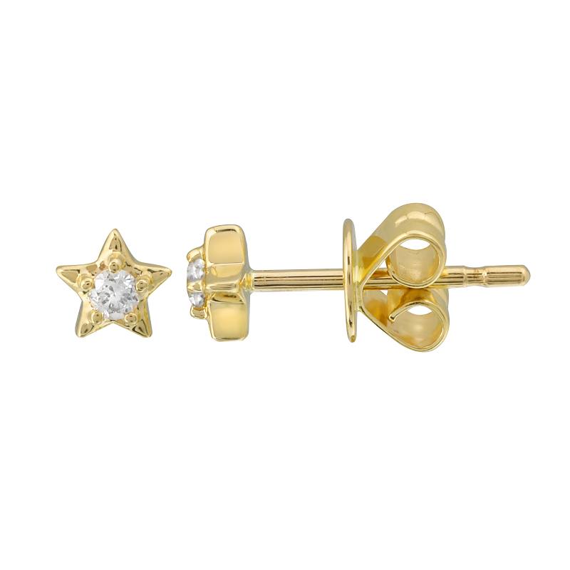 Star Diamond 4MM Earrings