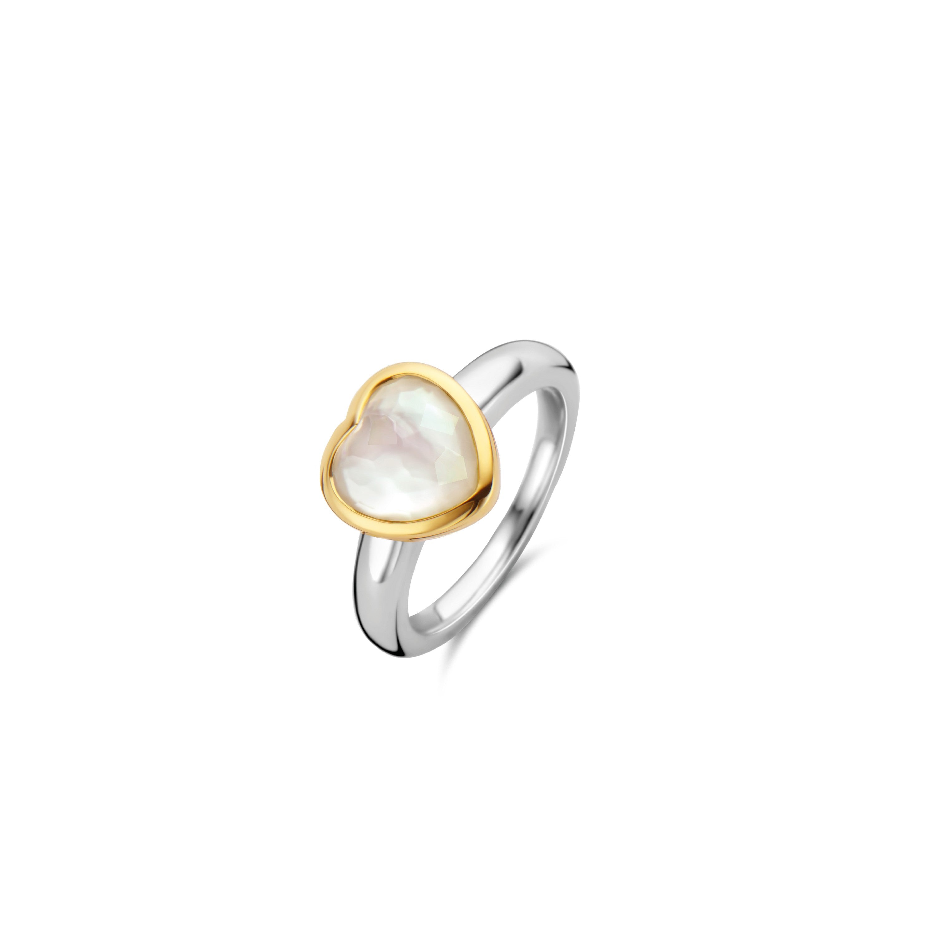 Quartz Golden Heart Ring