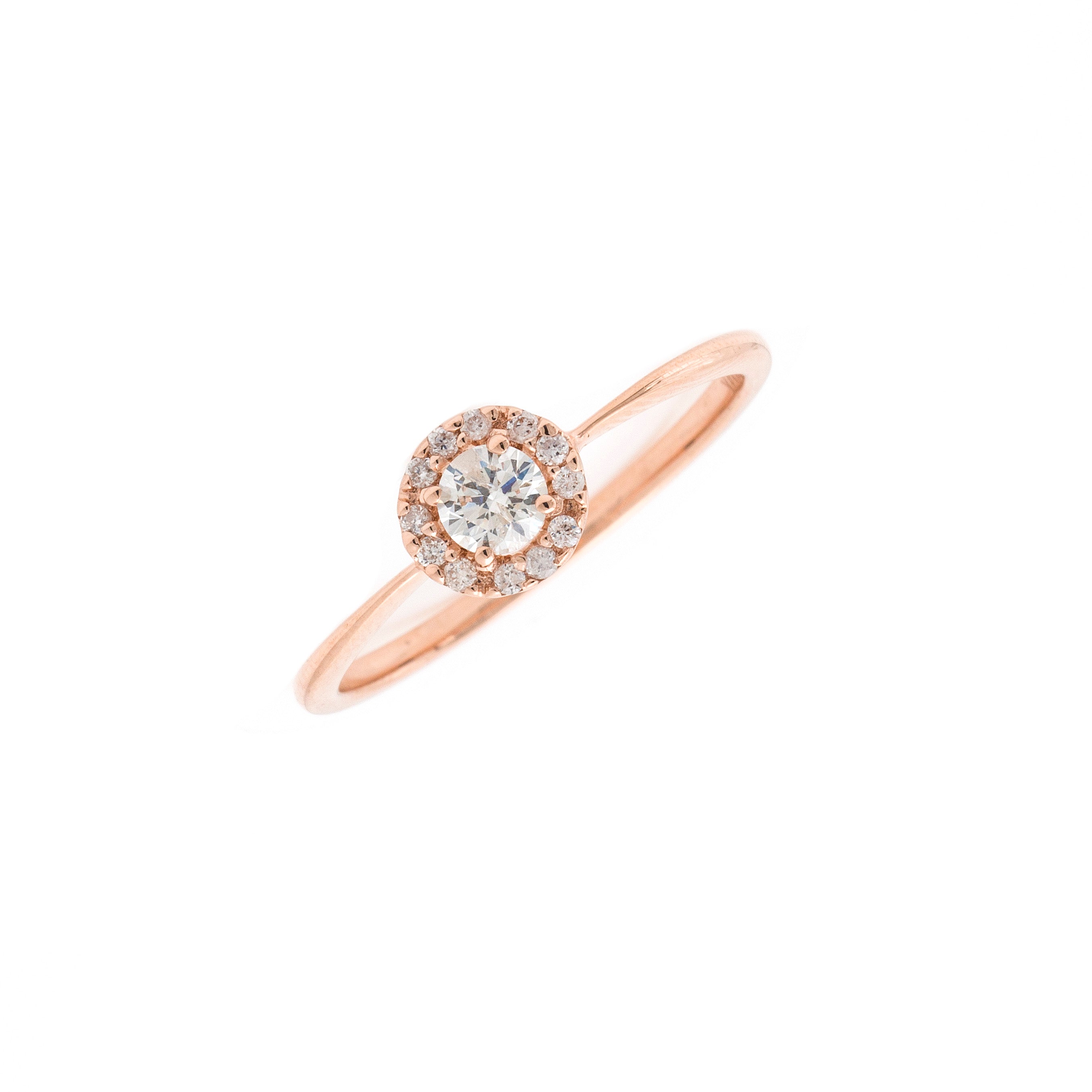 .25ct Diamond Rose Gold Ring
