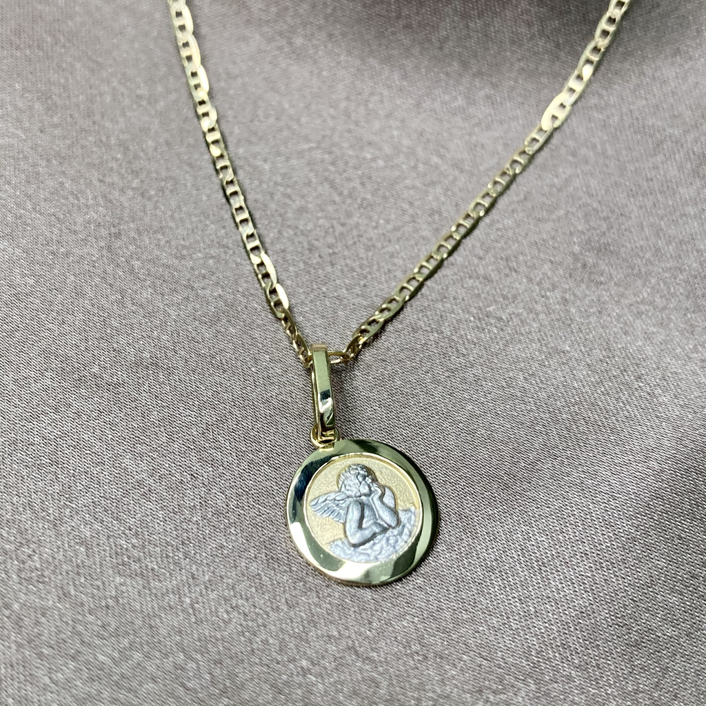 Guardian Angel 14K Pendant 11MM