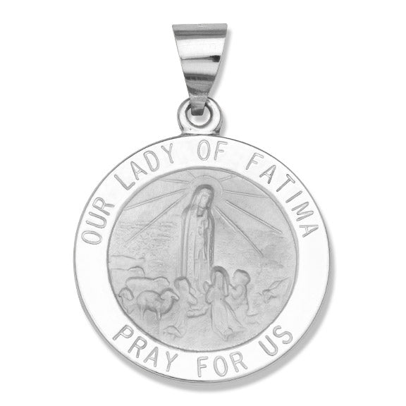 Our Lady of Fatima 18mm pendant 14KW
