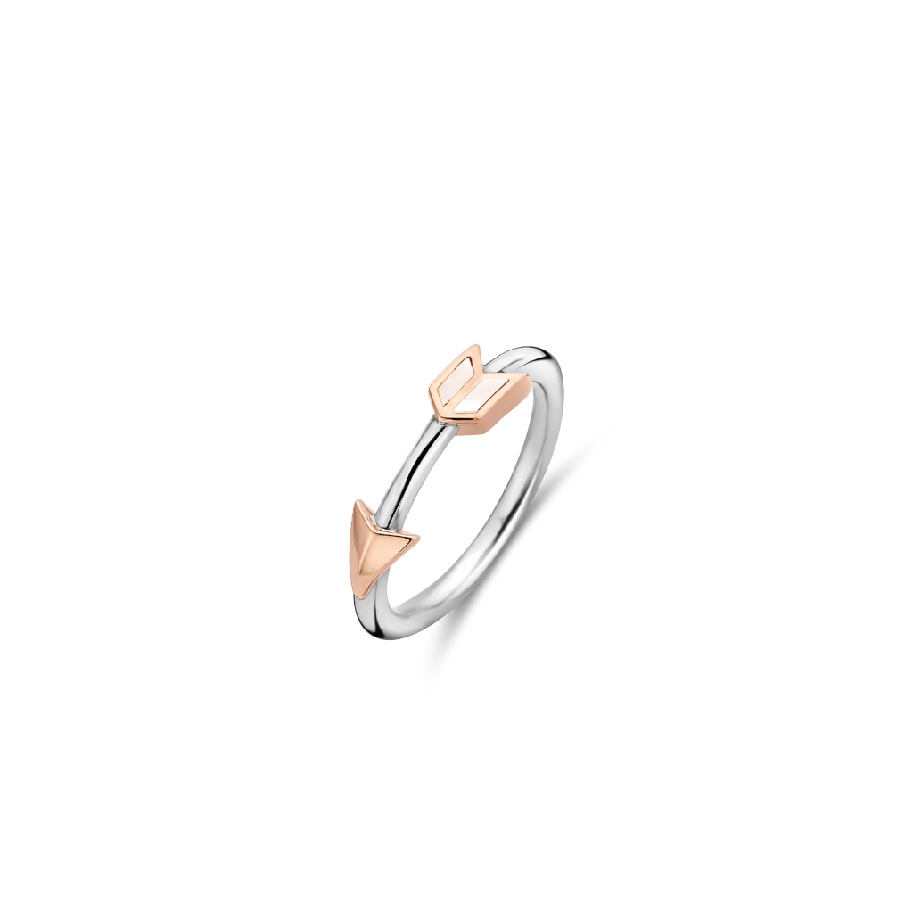 Milky White Arrow Ring