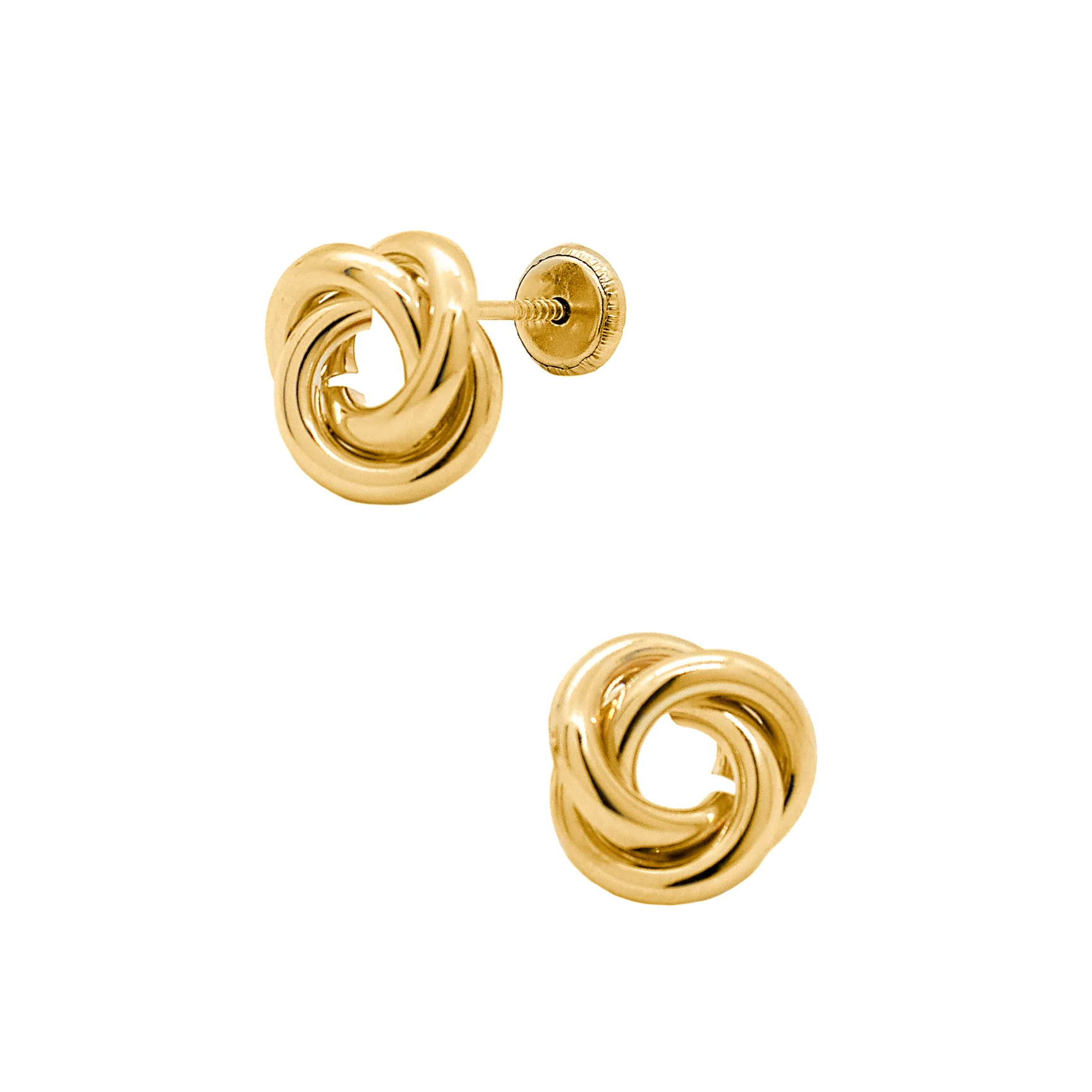 7MM Love Knot Stud Earrings