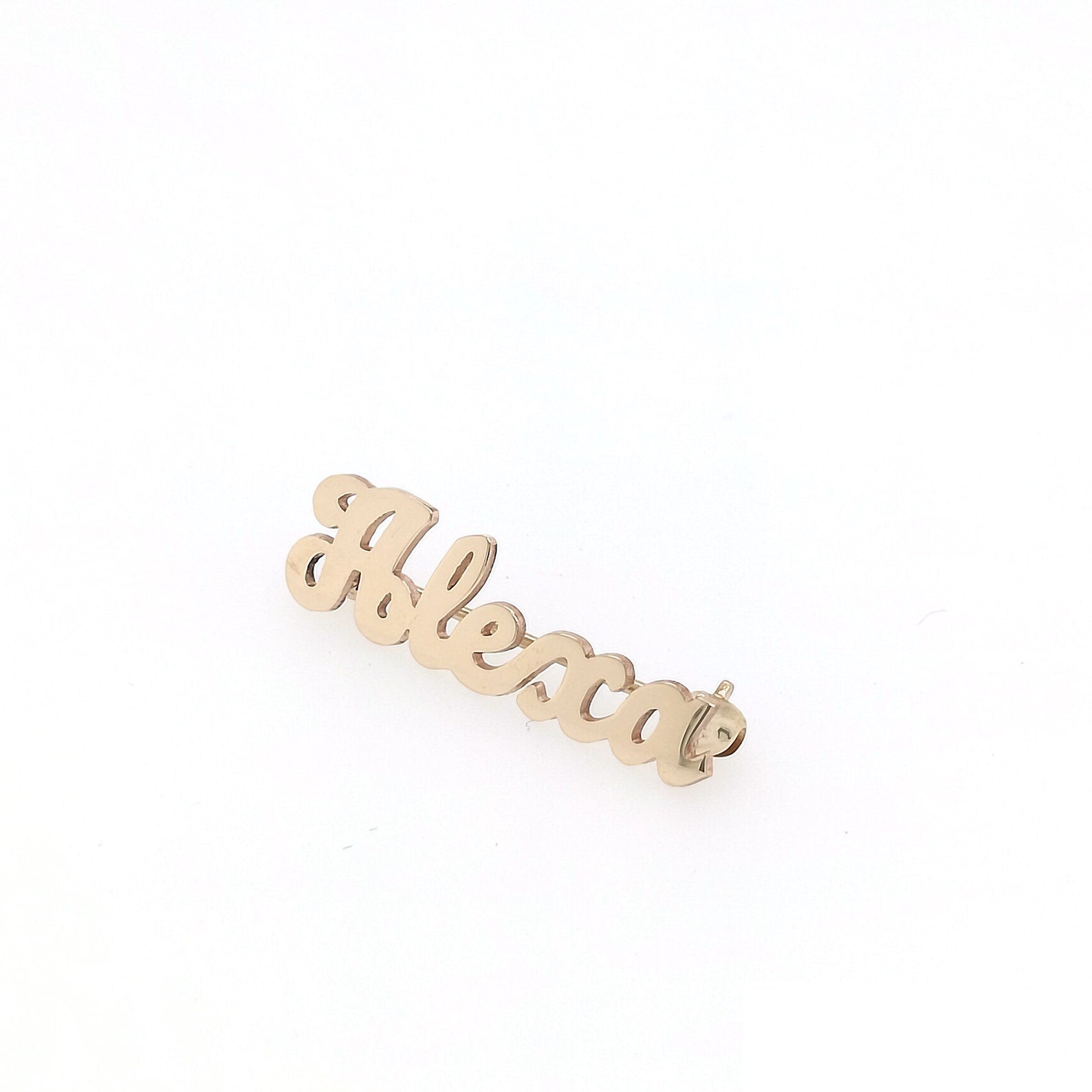 Custom Name Baby Pin in Solid 14K Gold