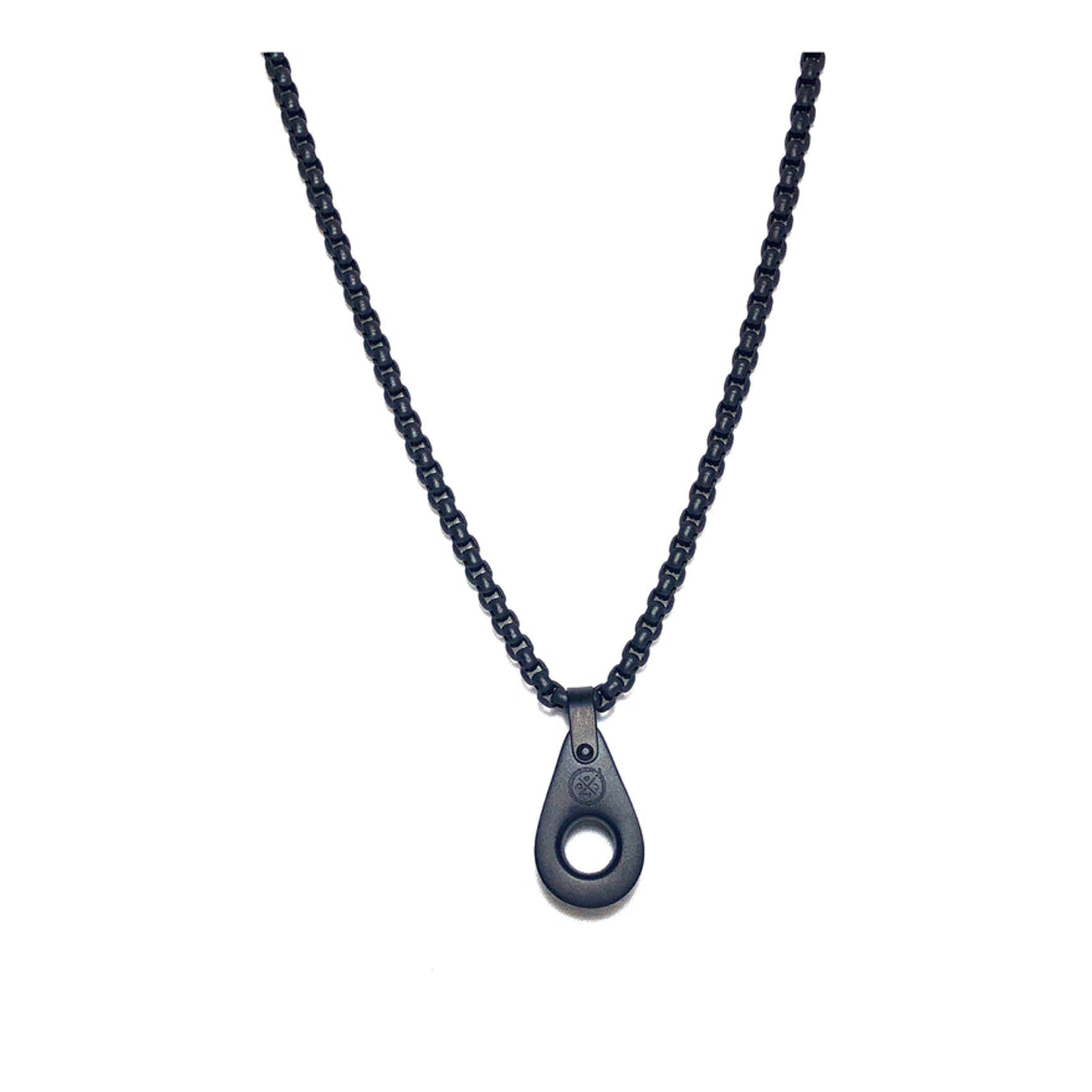 Pulley Black Matte Necklace