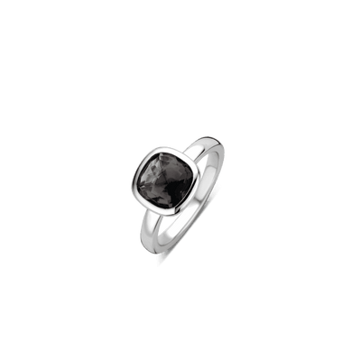Black Cushion Ring by Ti Sento - Available at SHOPKURY.COM. Free Shipping on orders over $200. Trusted jewelers since 1965, from San Juan, Puerto Rico.