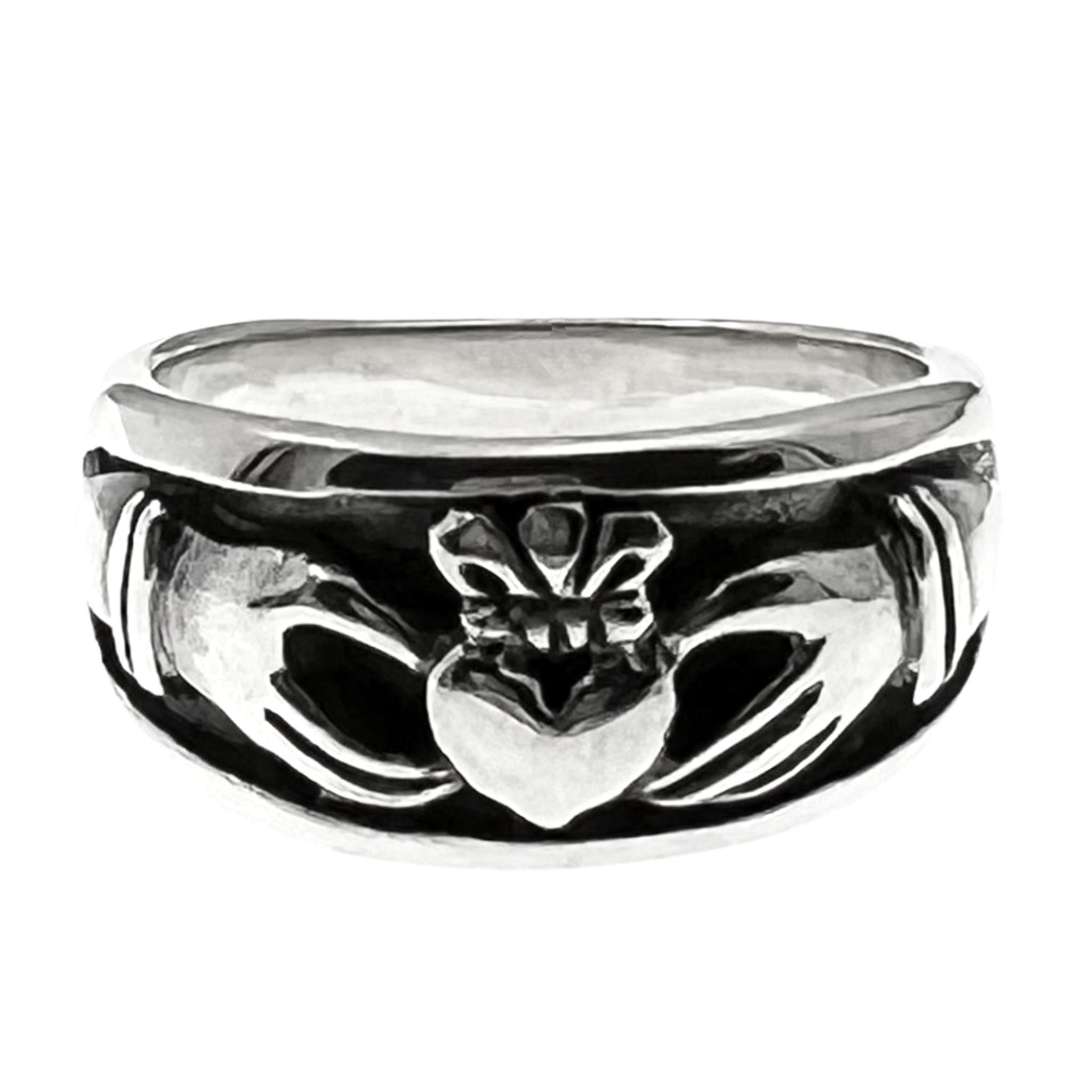 Sterling Silver Celtic Claddagh RING / SSR0082