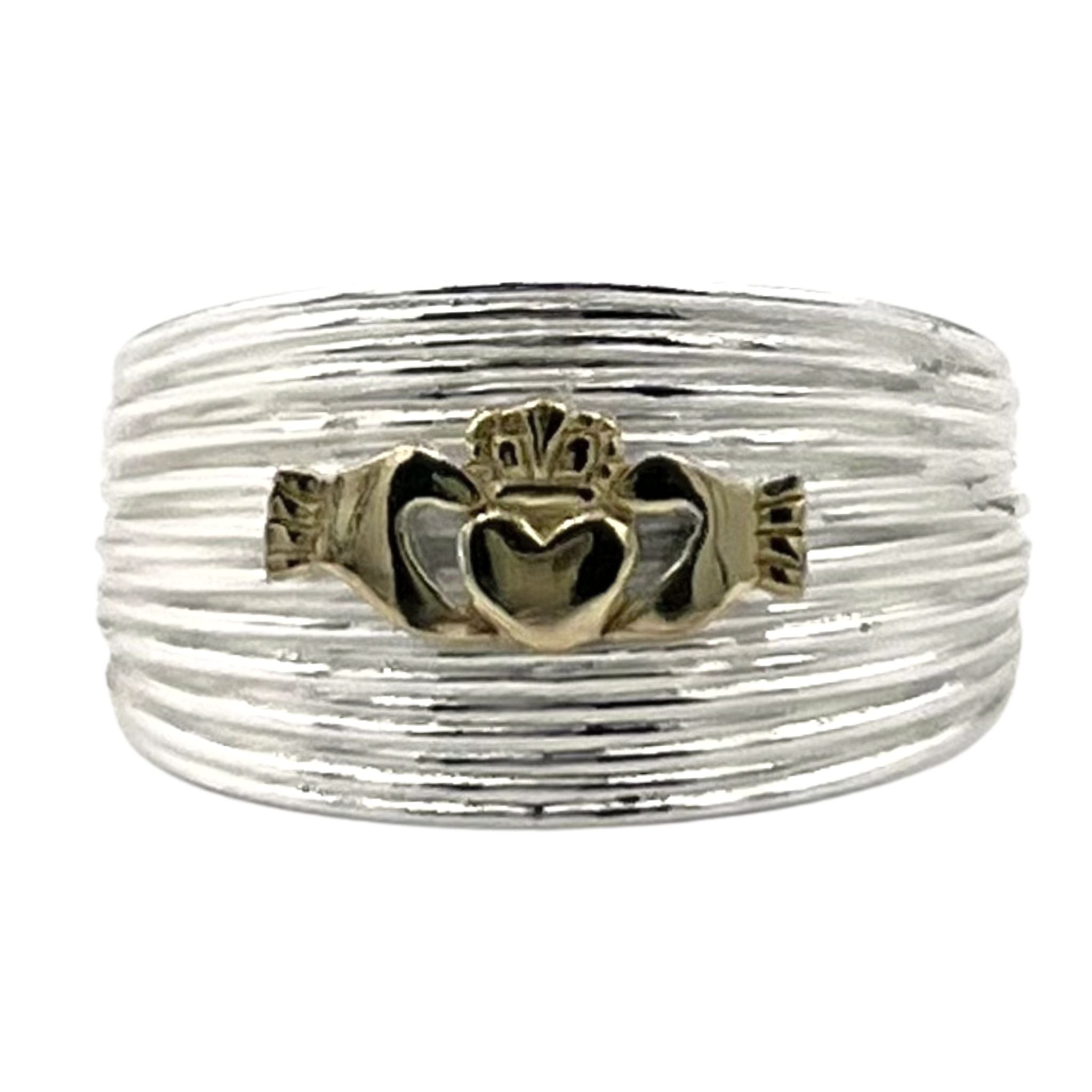 Sterling Silver Celtic Claddagh RING / SSR0089