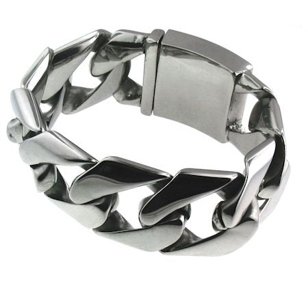 Stainless Steel Large Cuban Link Curb Chain BRACELET / WCB1014