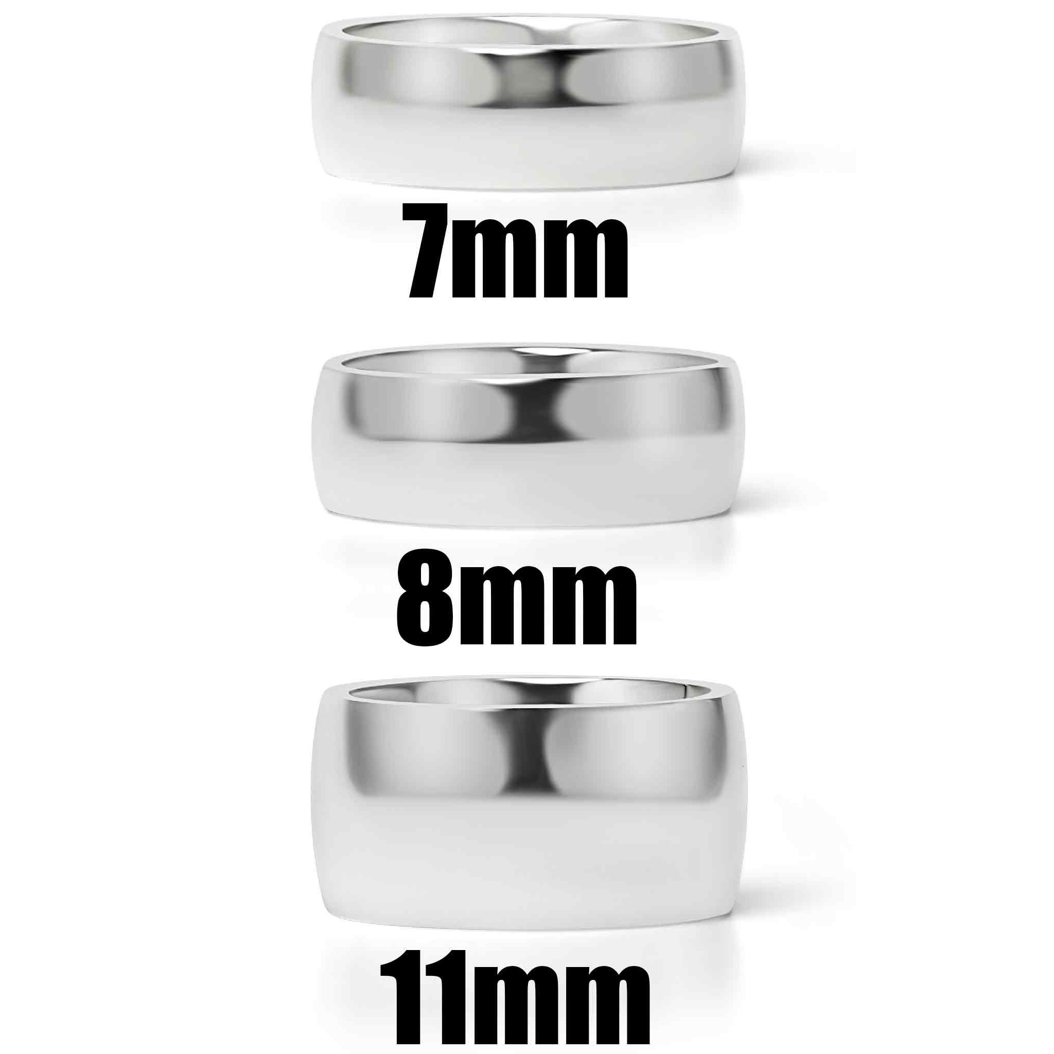 Highly Polished Stainless Steel Blank RING 7mm - 11mm / CFR3029