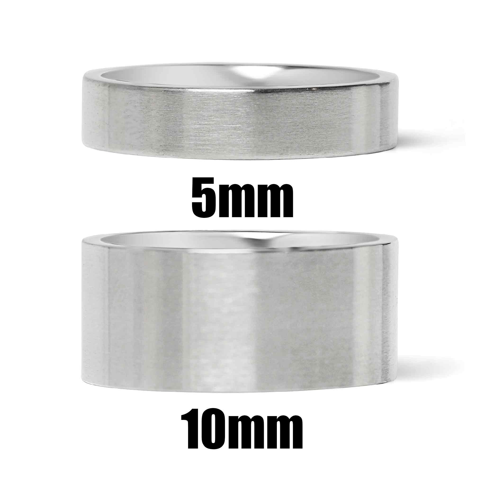 Brushed Flat Stainless Steel RING / CFR7009