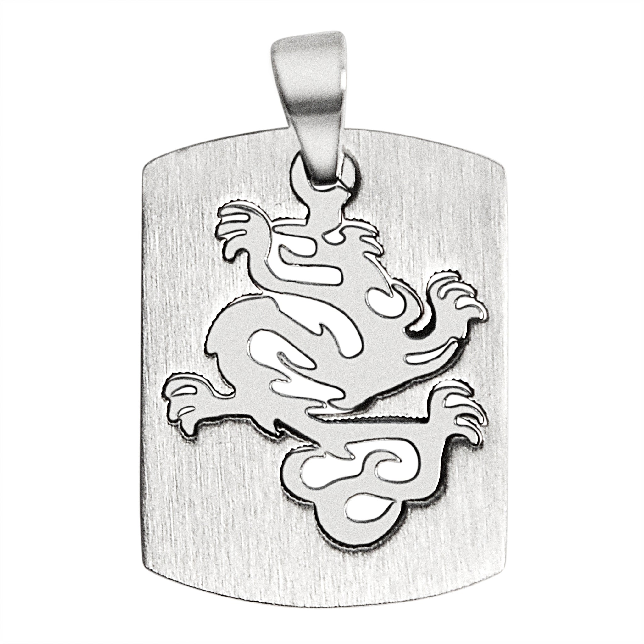 Stainless Steel Cutout DRAGON Pendant / NCZ0032