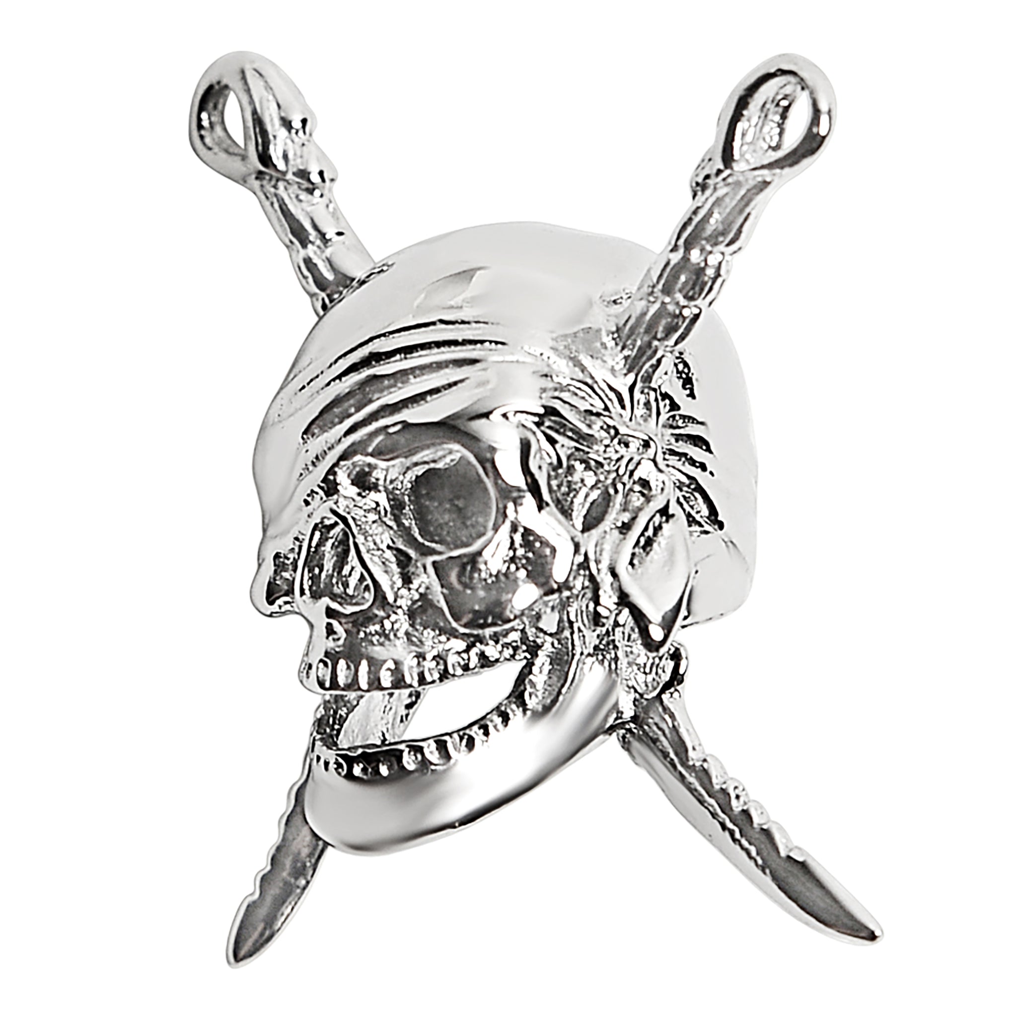 Stainless Steel Pirate Skull and Crossbones PENDANT / NCZ0081