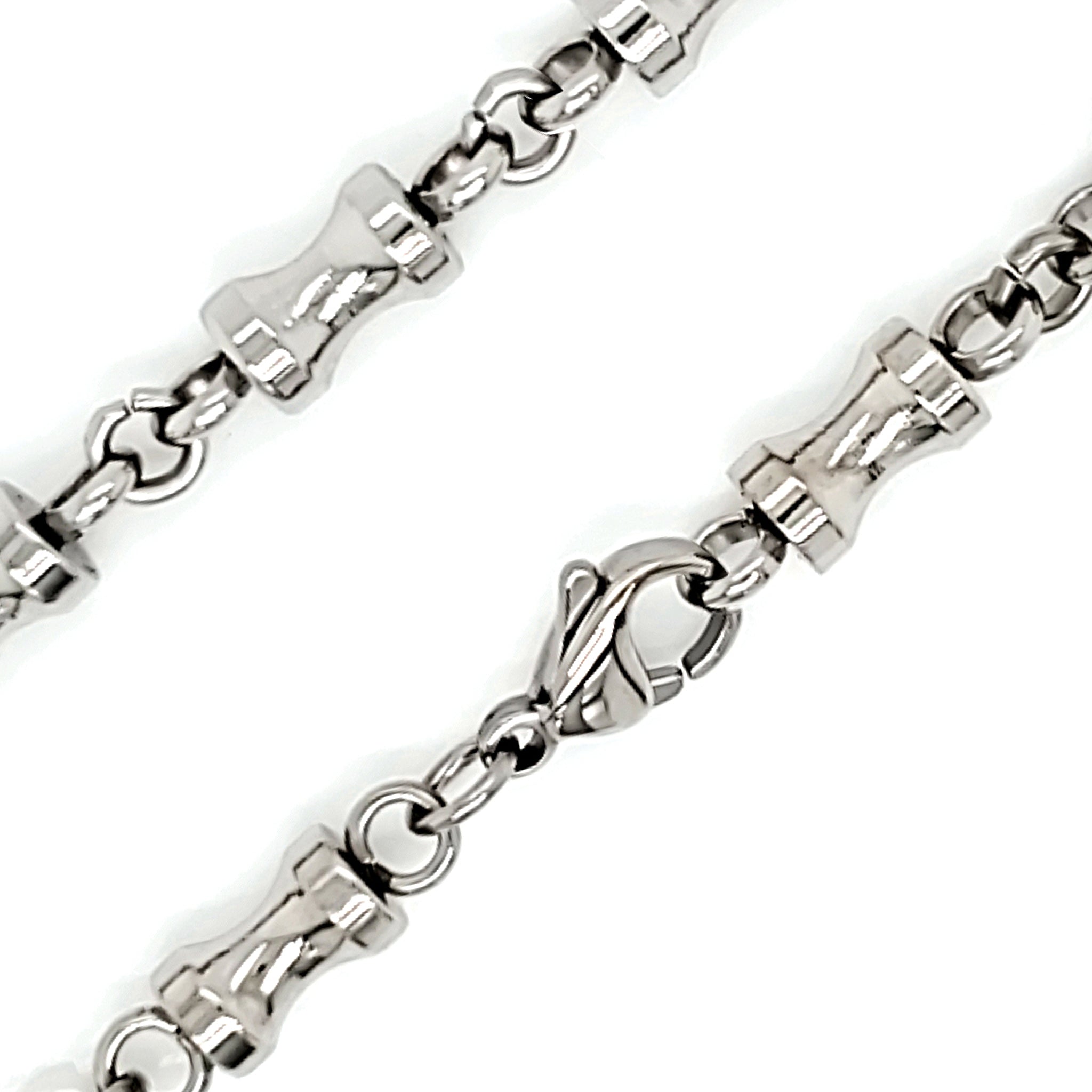 Stainless Steel Hour Glass Chain Necklace / NKJ2008