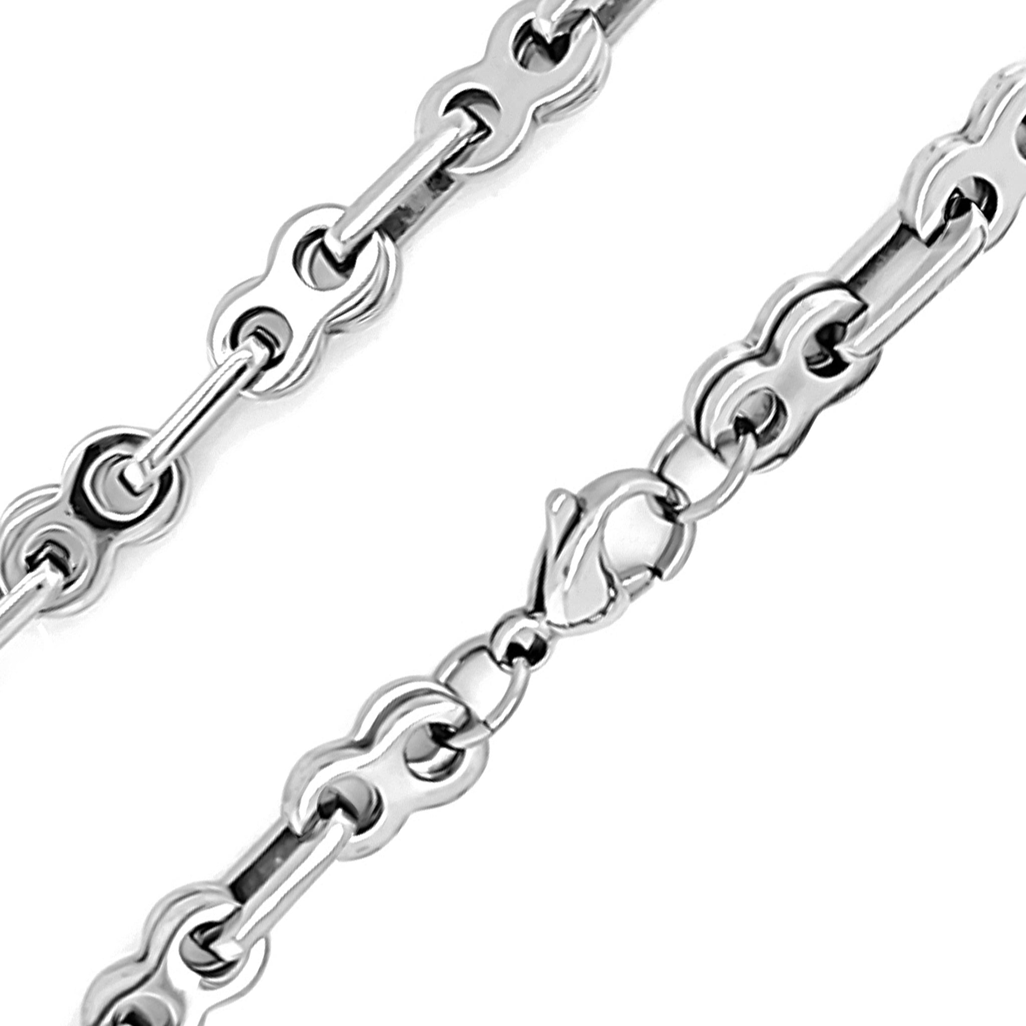 Stainless Steel Bike Style Chain NECKLACE / NKJ2024