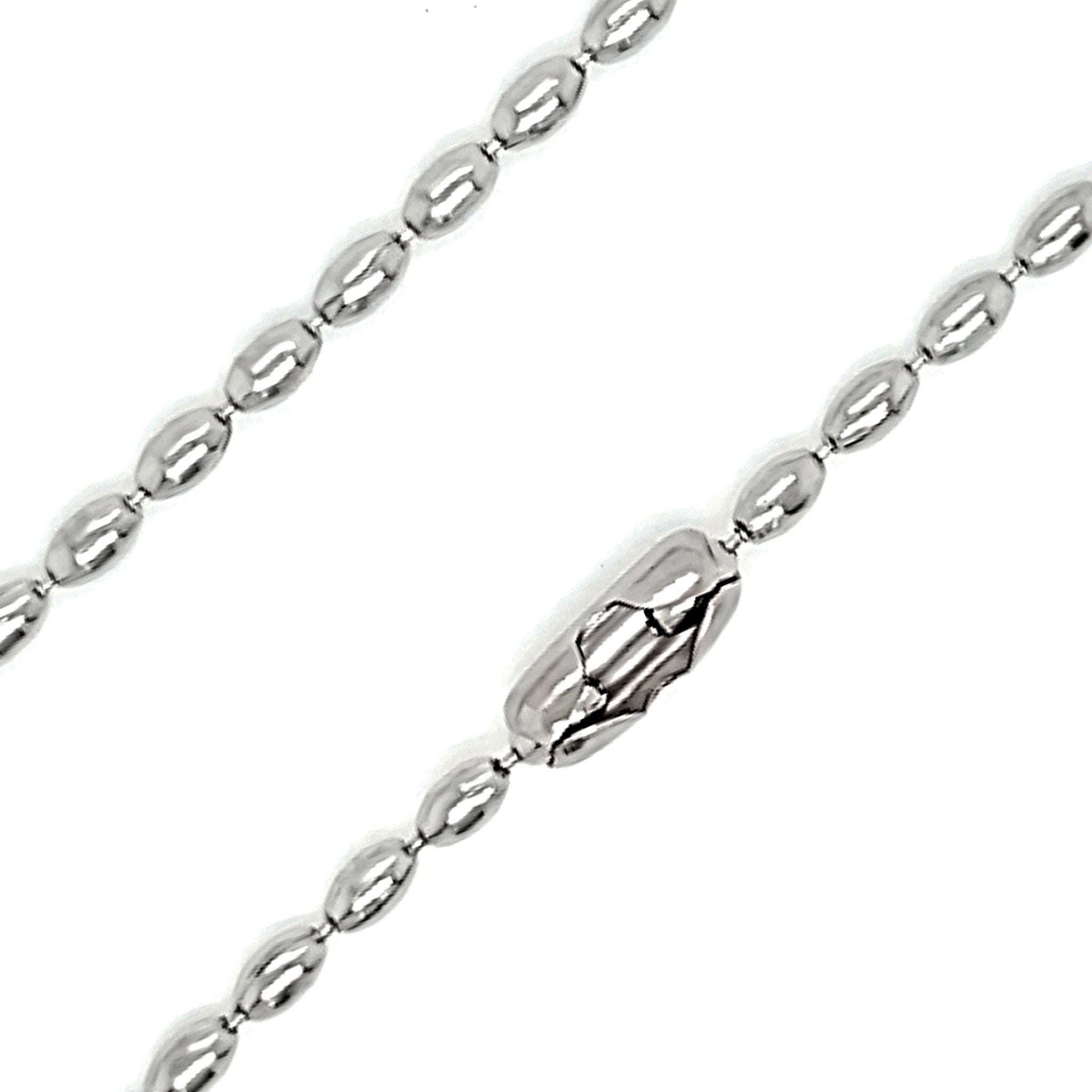 Stainless Steel Oval Bead Chain NECKLACE / NKJ2083