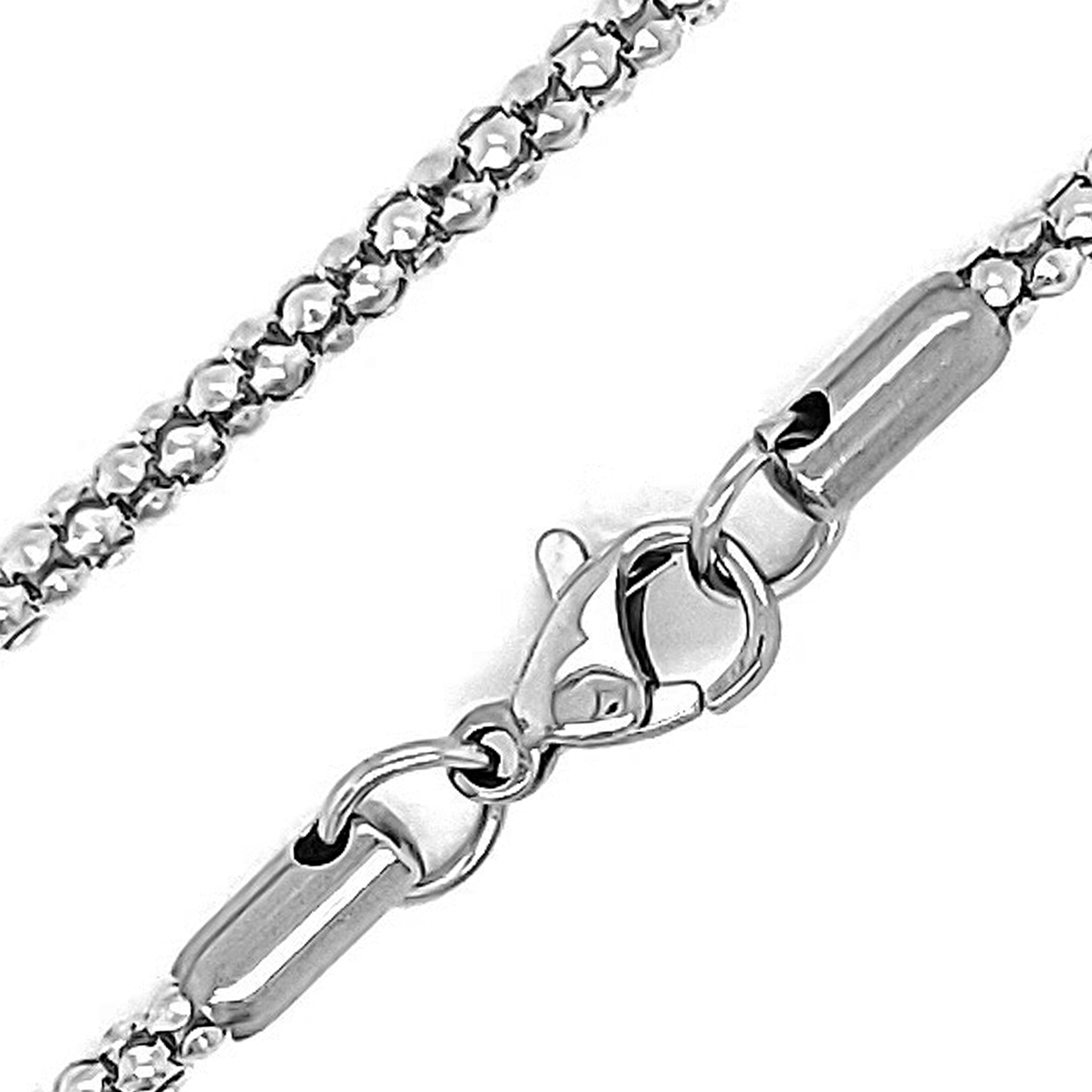 Stainless Steel Round Snake Chain Necklace / NKJ2084