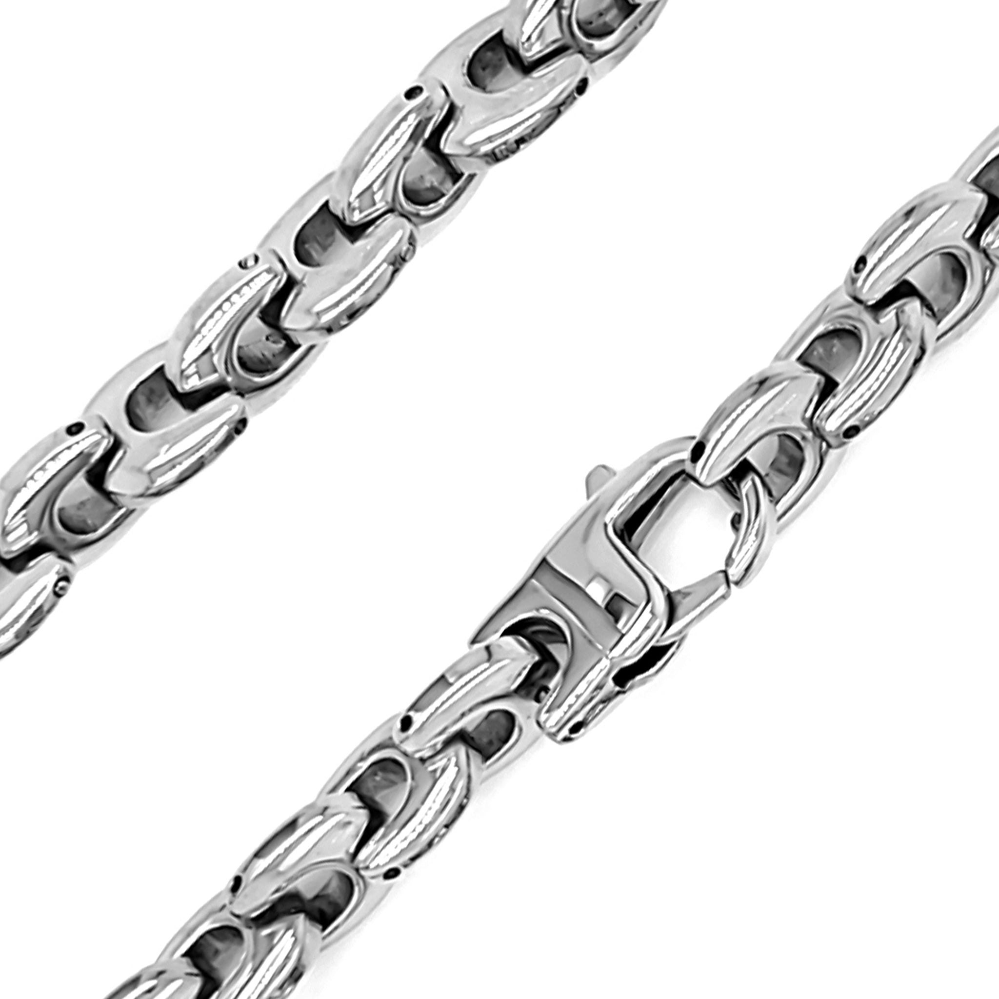 Stainless Steel Loop Chain Necklace / NKJ2471