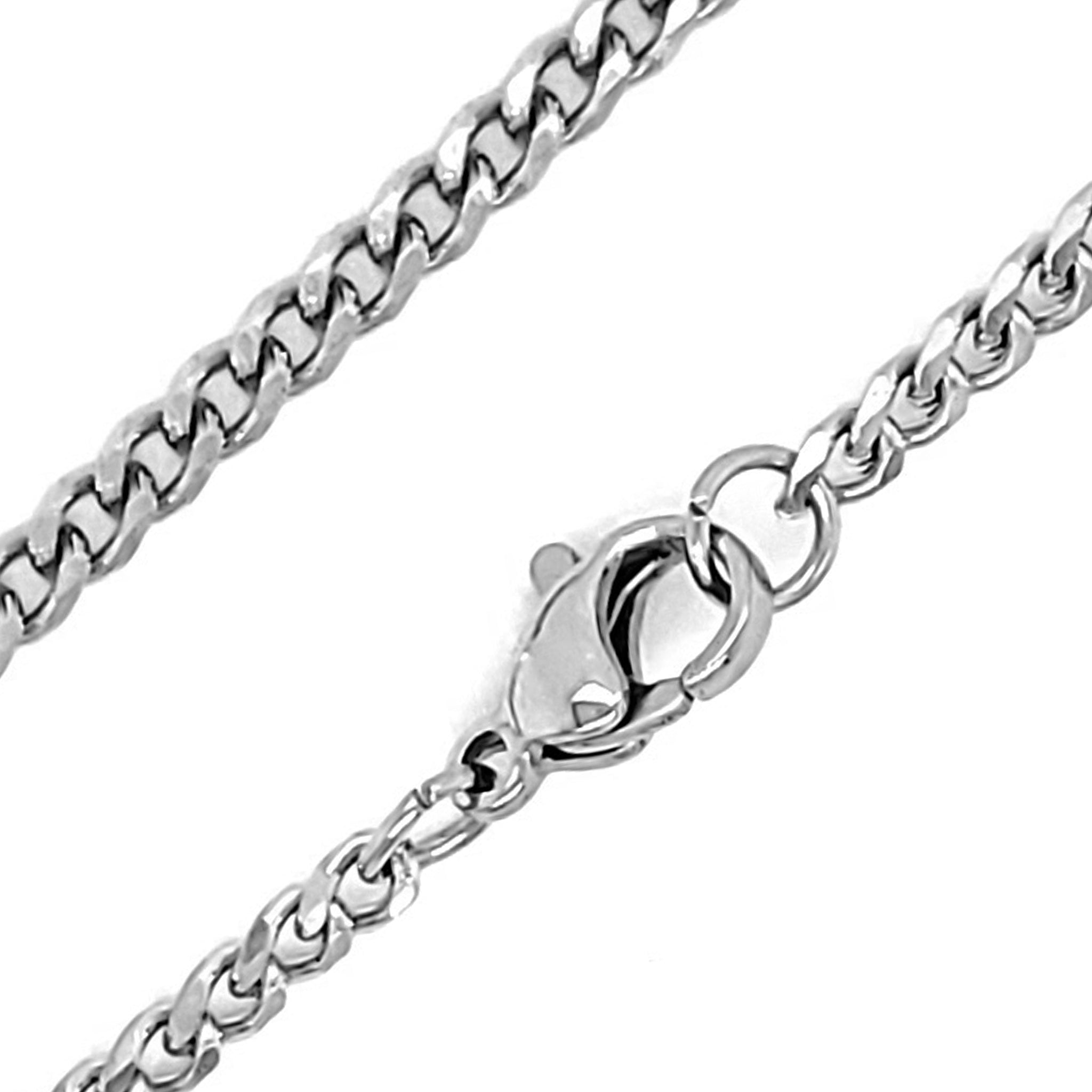 Stainless Steel Curb Chain NECKLACE / NKJ2498