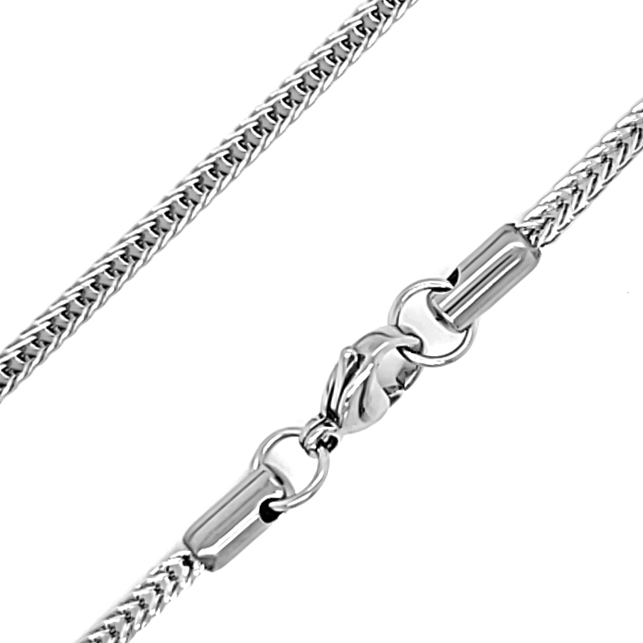 Stainless Steel Square Snake Chain NECKLACE / NKJ2509