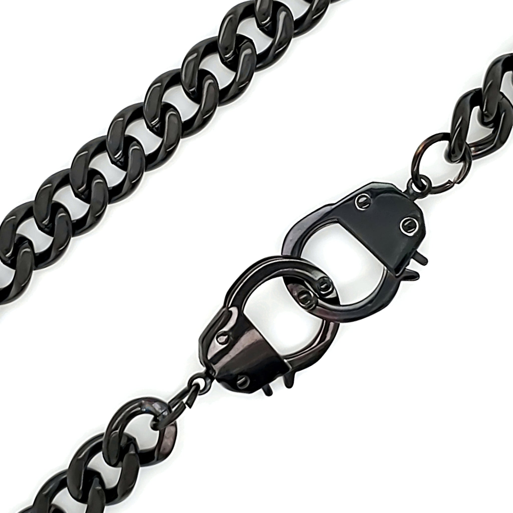 Black Handcuff Necklace / NKJ9025