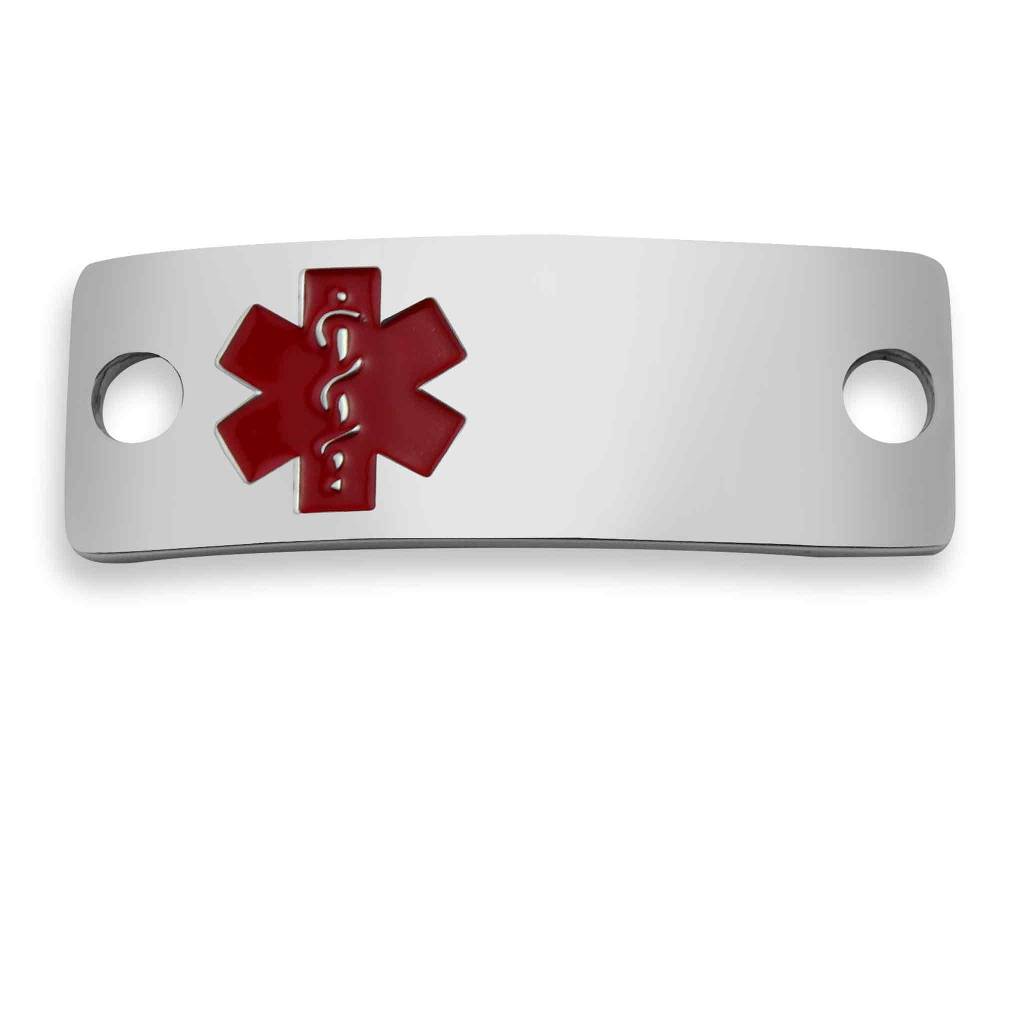Blank Rectangle Medical ID Stainless Steel Pendant / SBB0007
