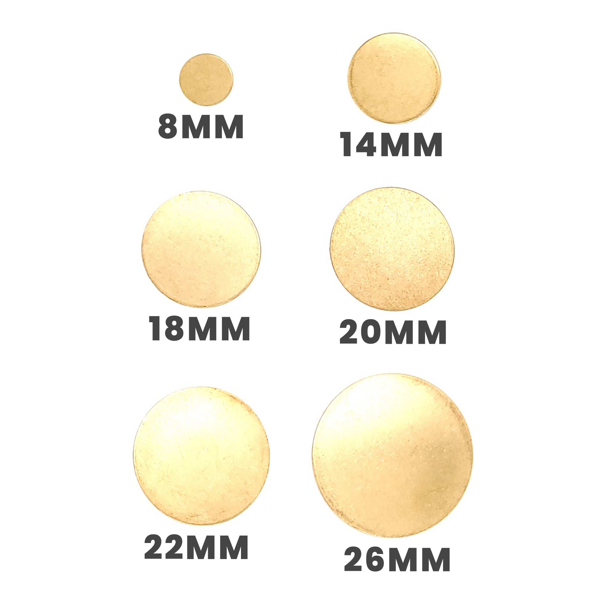 Brass Blank Round Disc / SBB0197