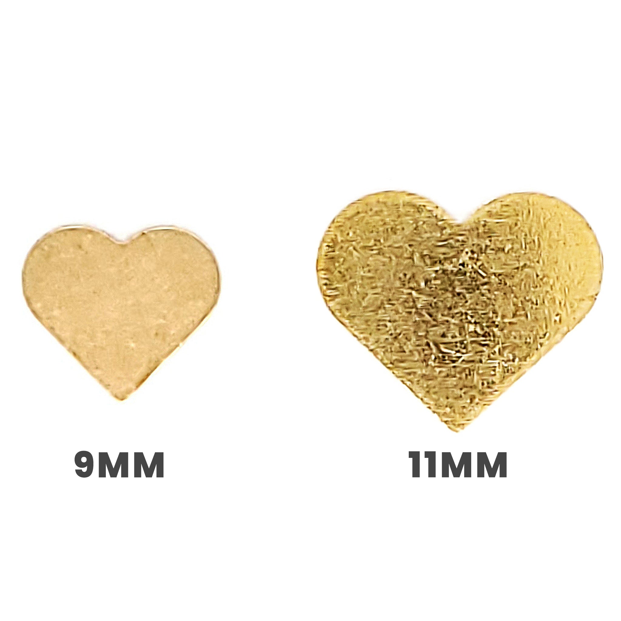 Brass Blank Heart PENDANT / SBB0199