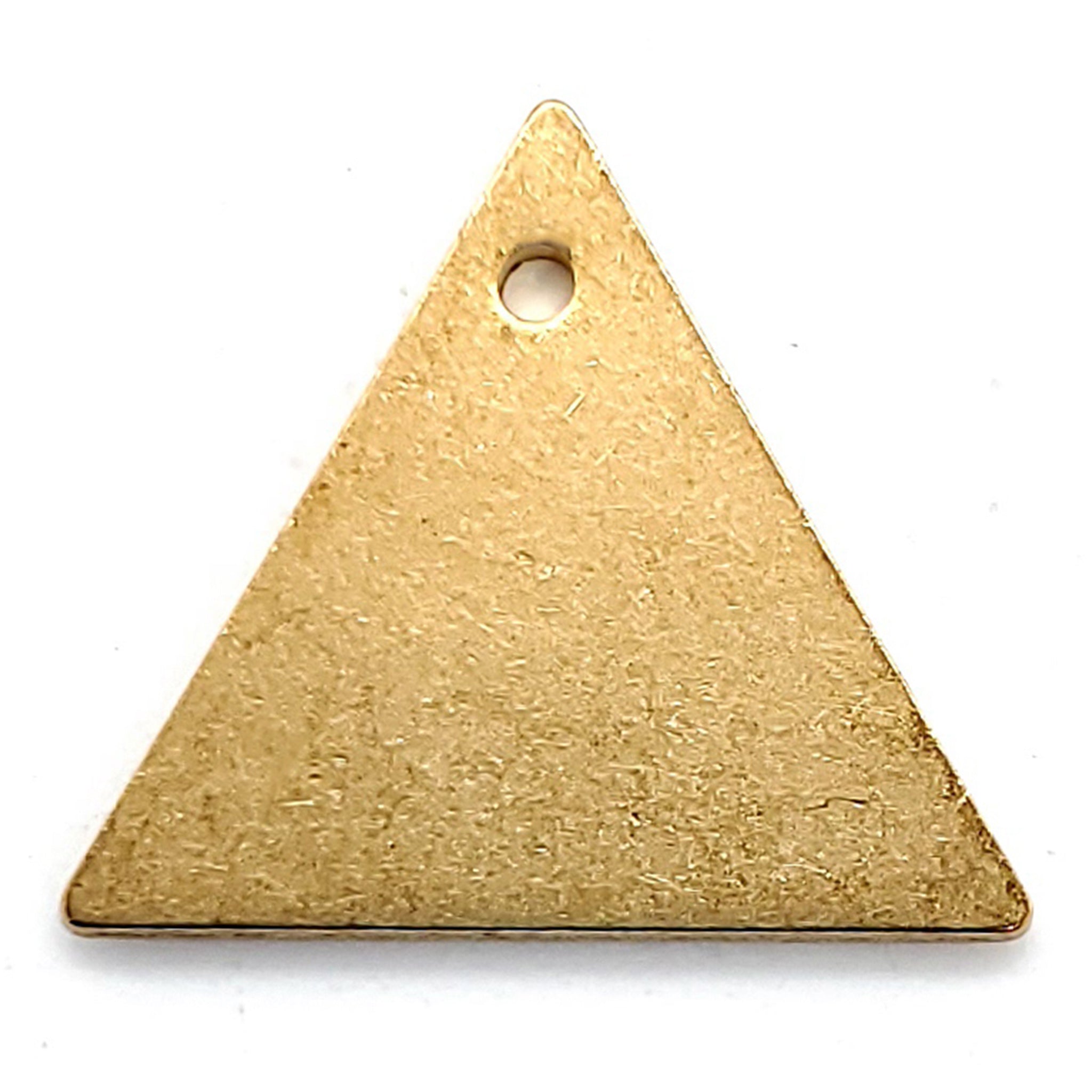 Brass Blank Triangle Pendant / SBB0218