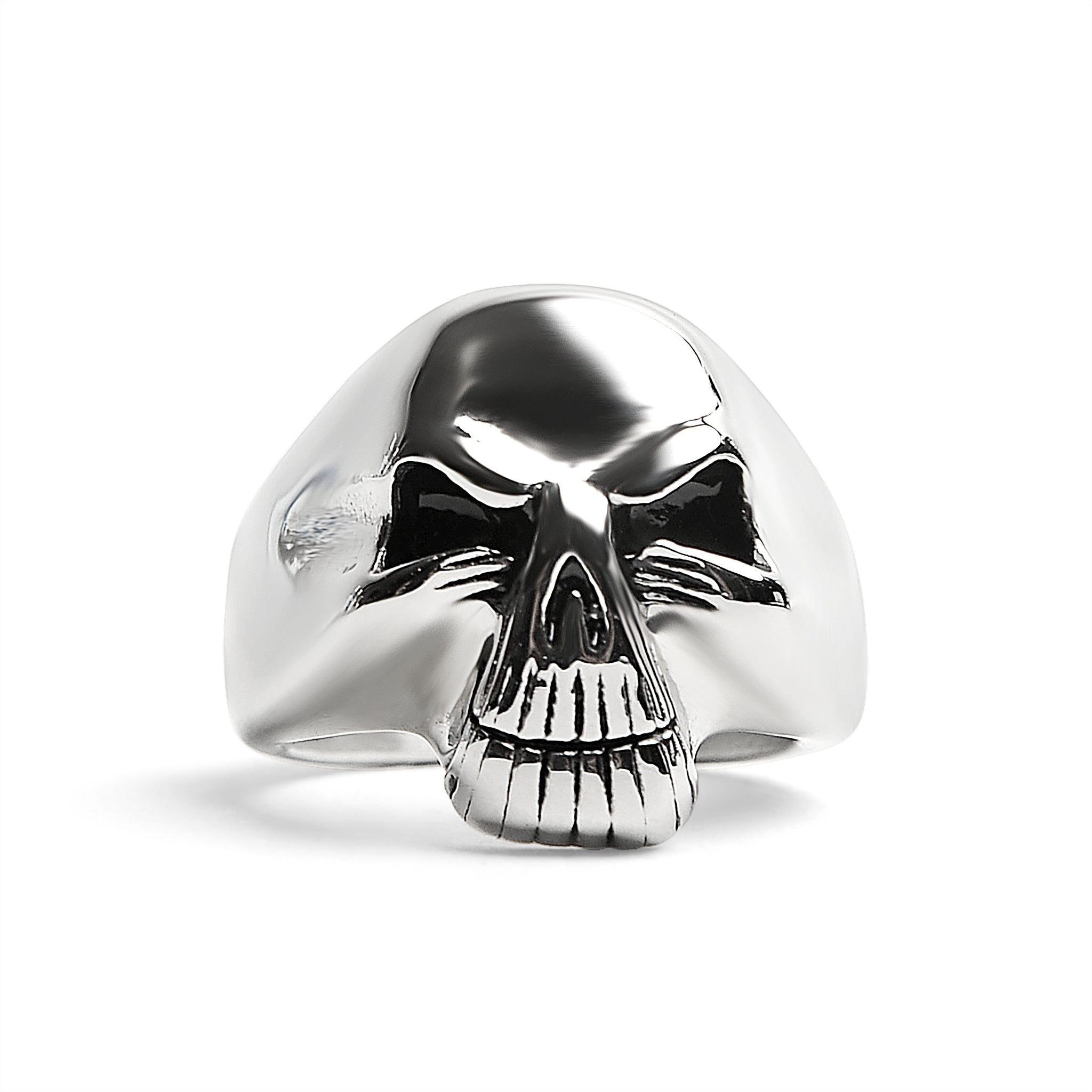 Polished SKULL Stainless Steel Ring / SCR2010