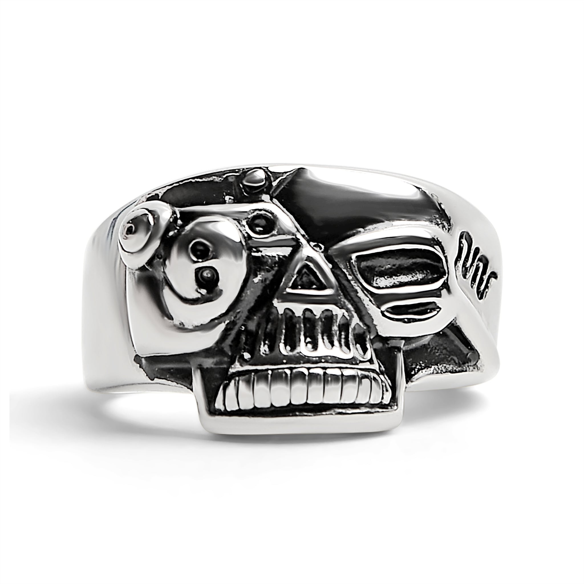 Polished SKULL Stainless Steel Ring / SCR2015