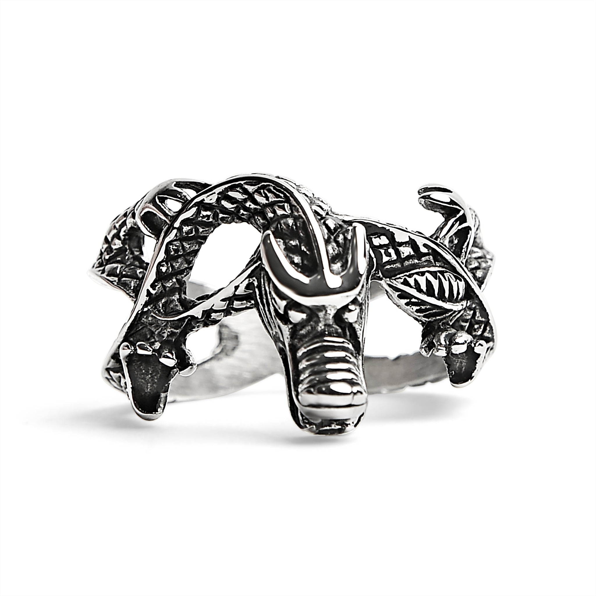 Stainless Steel Eastern Dragon Ring / SCR2222