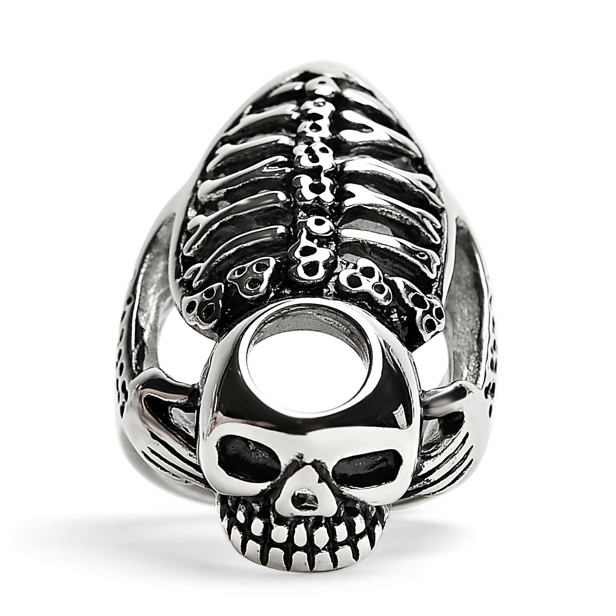 Detailed Skeleton Stainless Steel RING / SCR3033