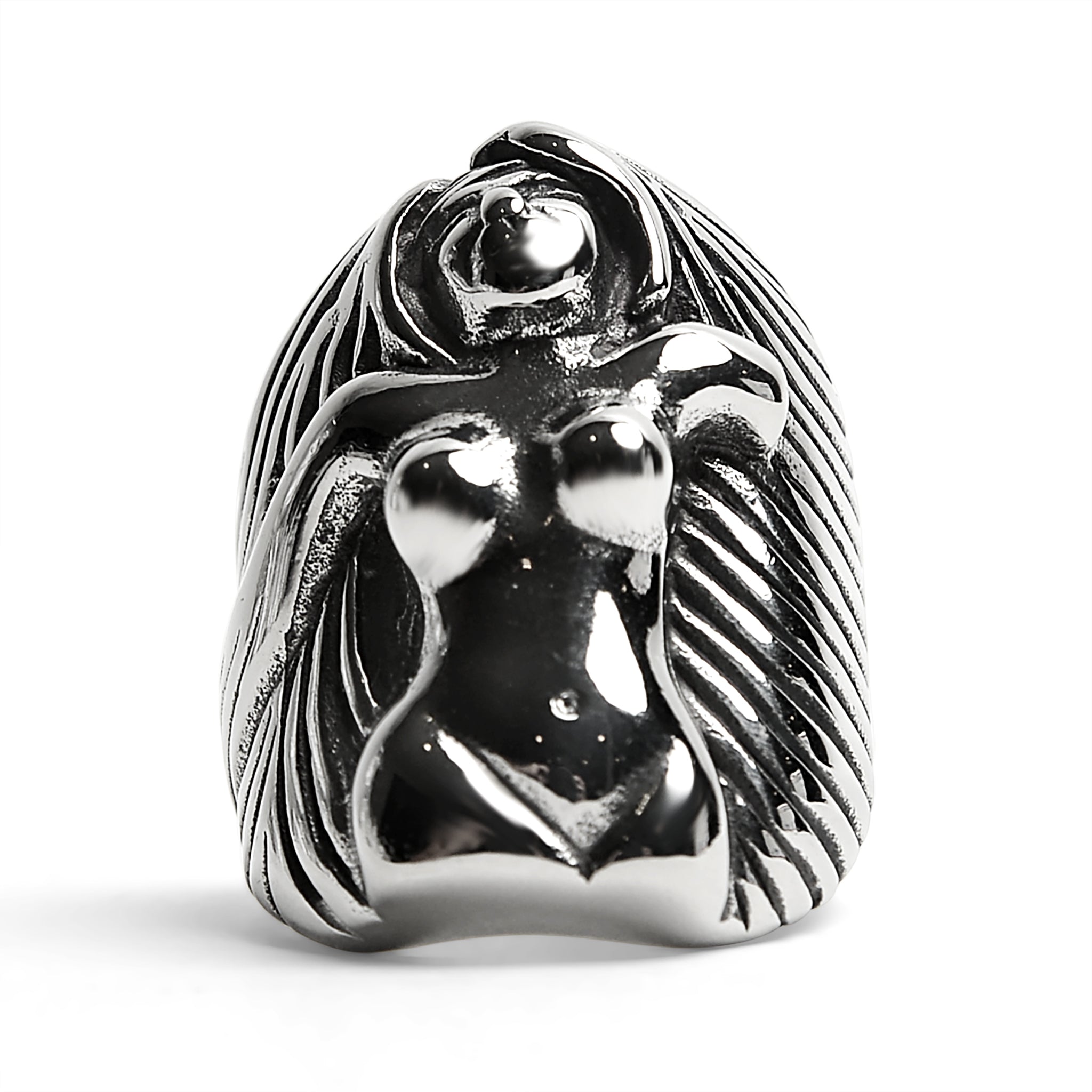 Stainless Steel Nude Goddess RING / SCR3072