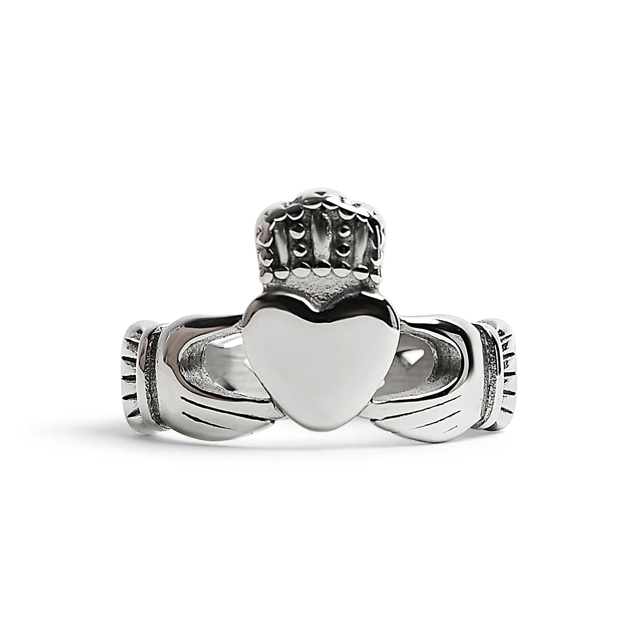 Detailed Claddagh Stainless Steel RING / SCR4049