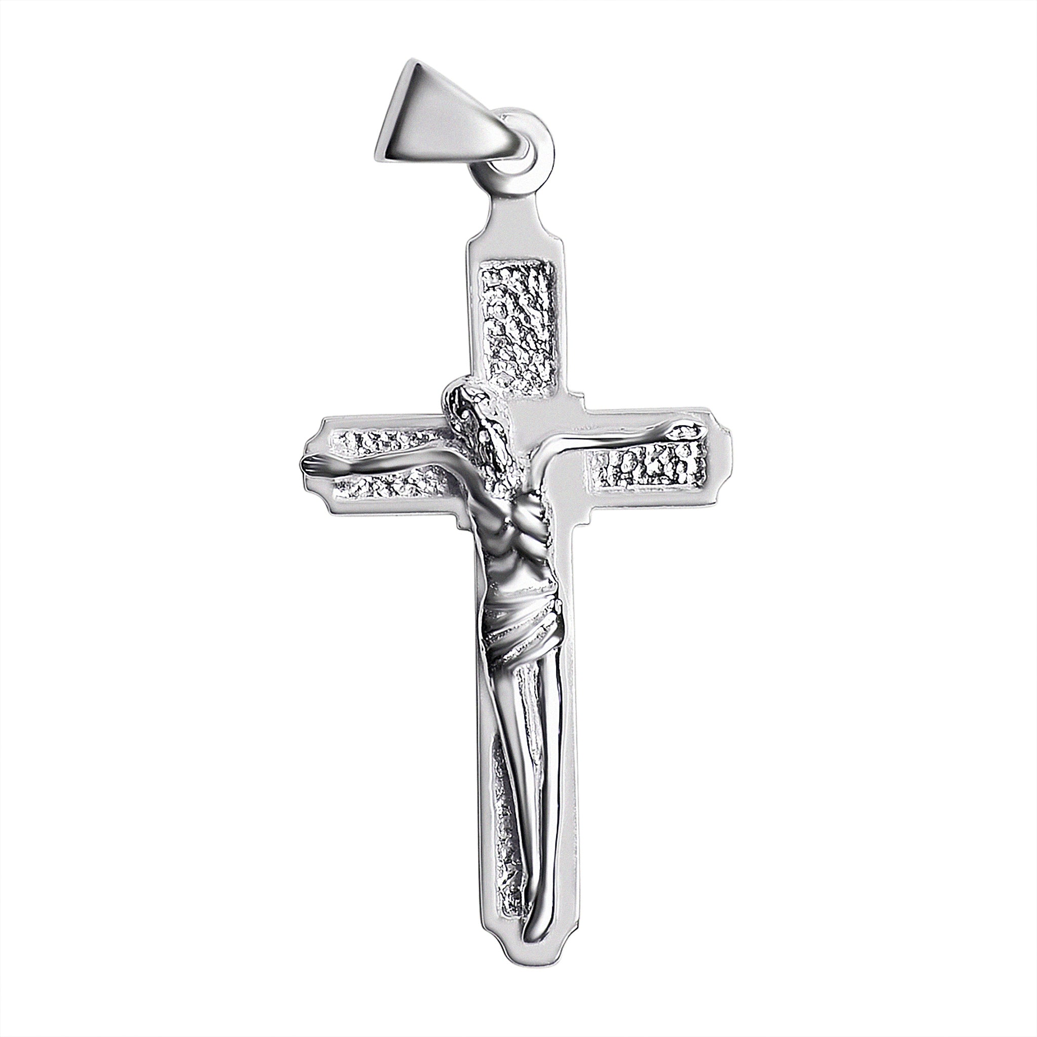 Sterling Silver Crucifix Cross Pendant / SSP0016