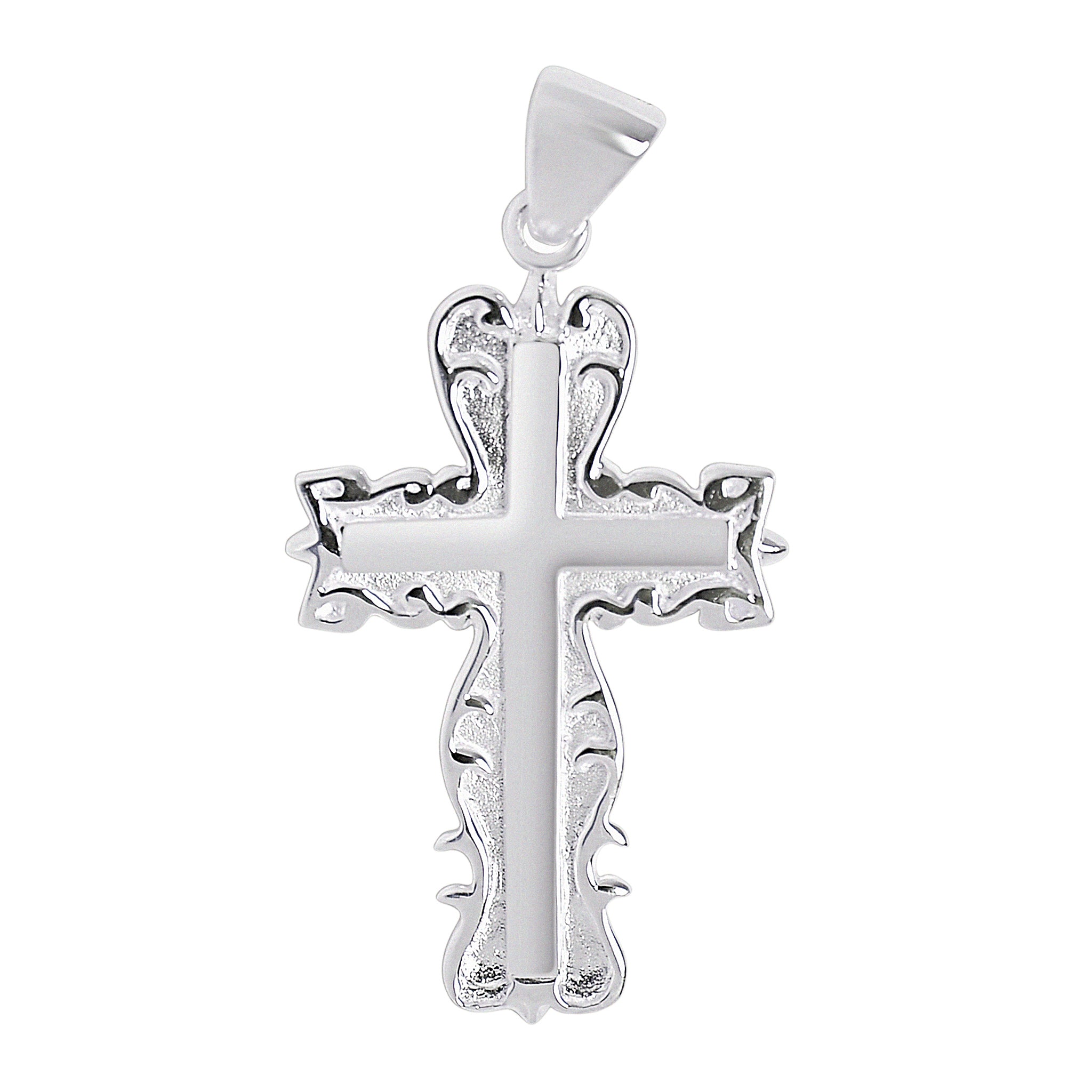 Sterling Silver Detailed Cross PENDANT / SSP0020