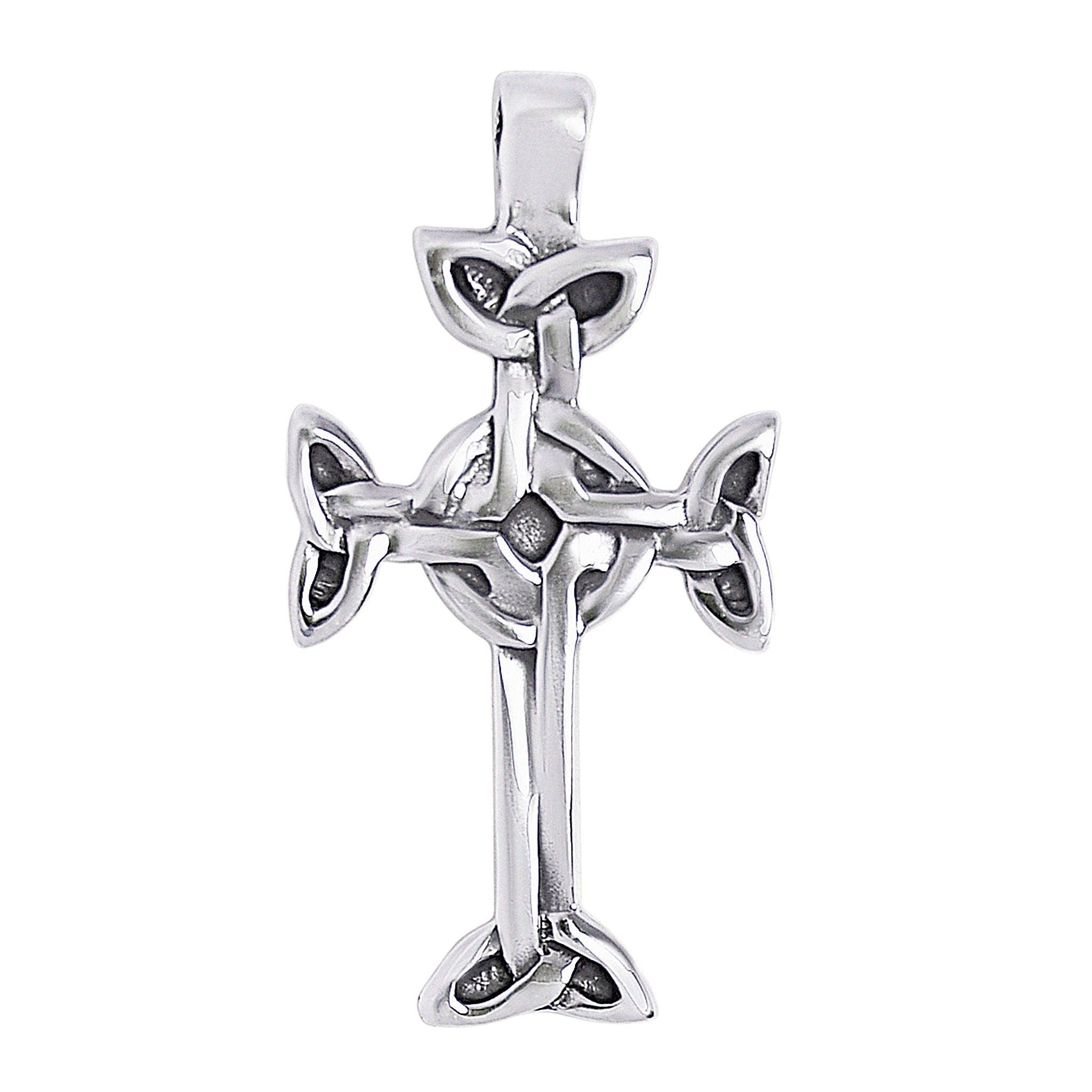 STERLING SILVER Celtic Cross Pendant / SSP0028