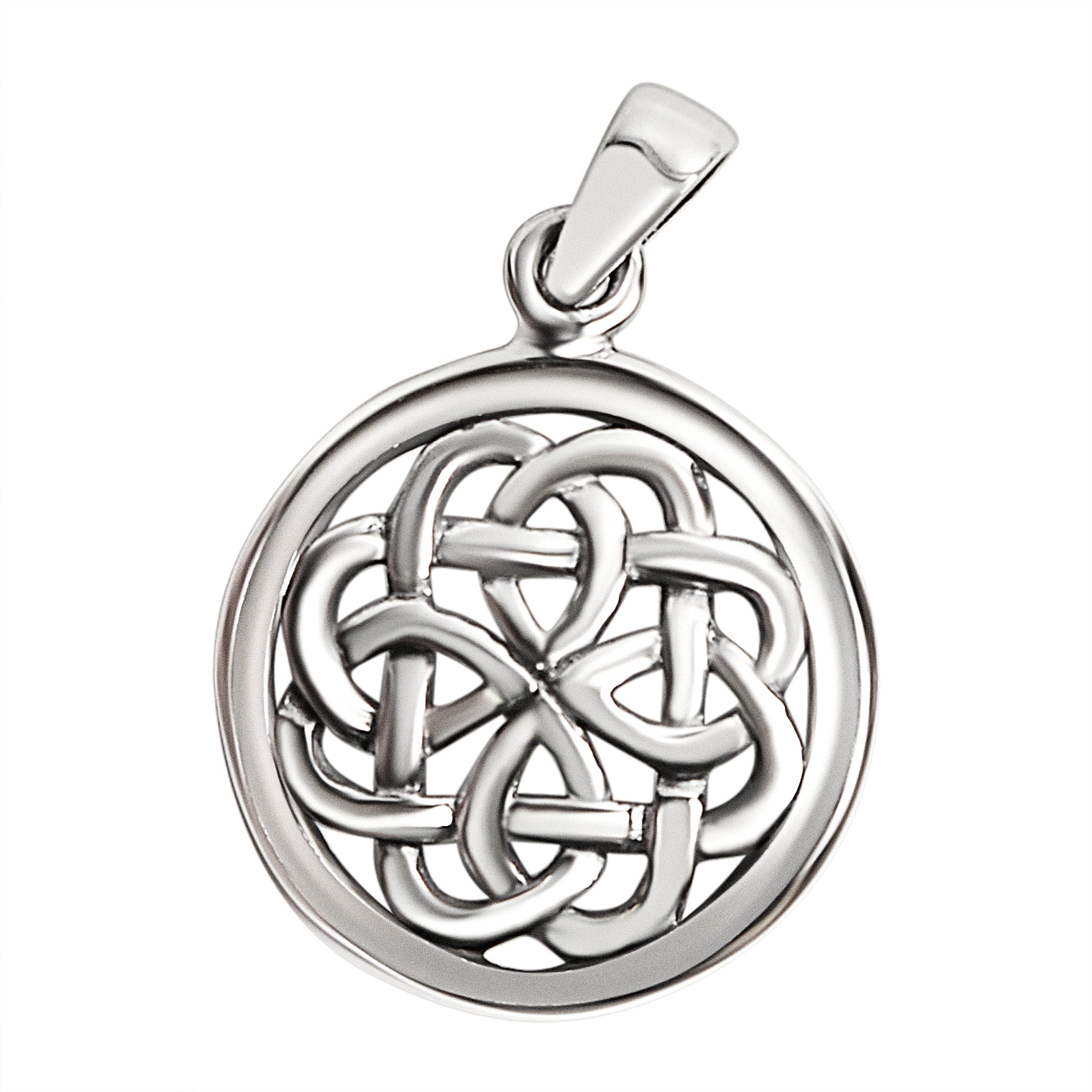 Sterling Silver Celtic Shield Knot PENDANT / SSP0034
