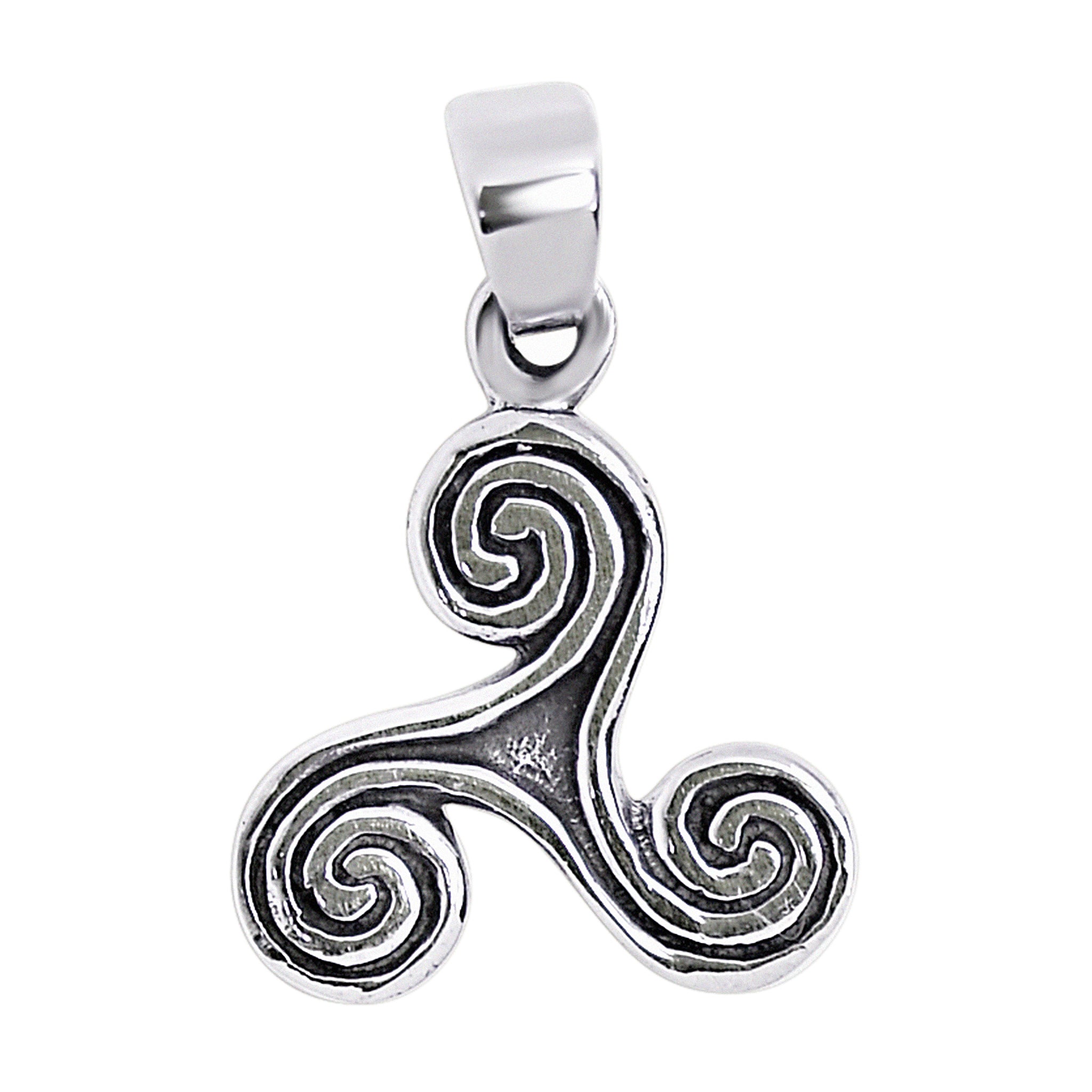 Sterling Silver Celtic Triskelion Pendant / SSP0037